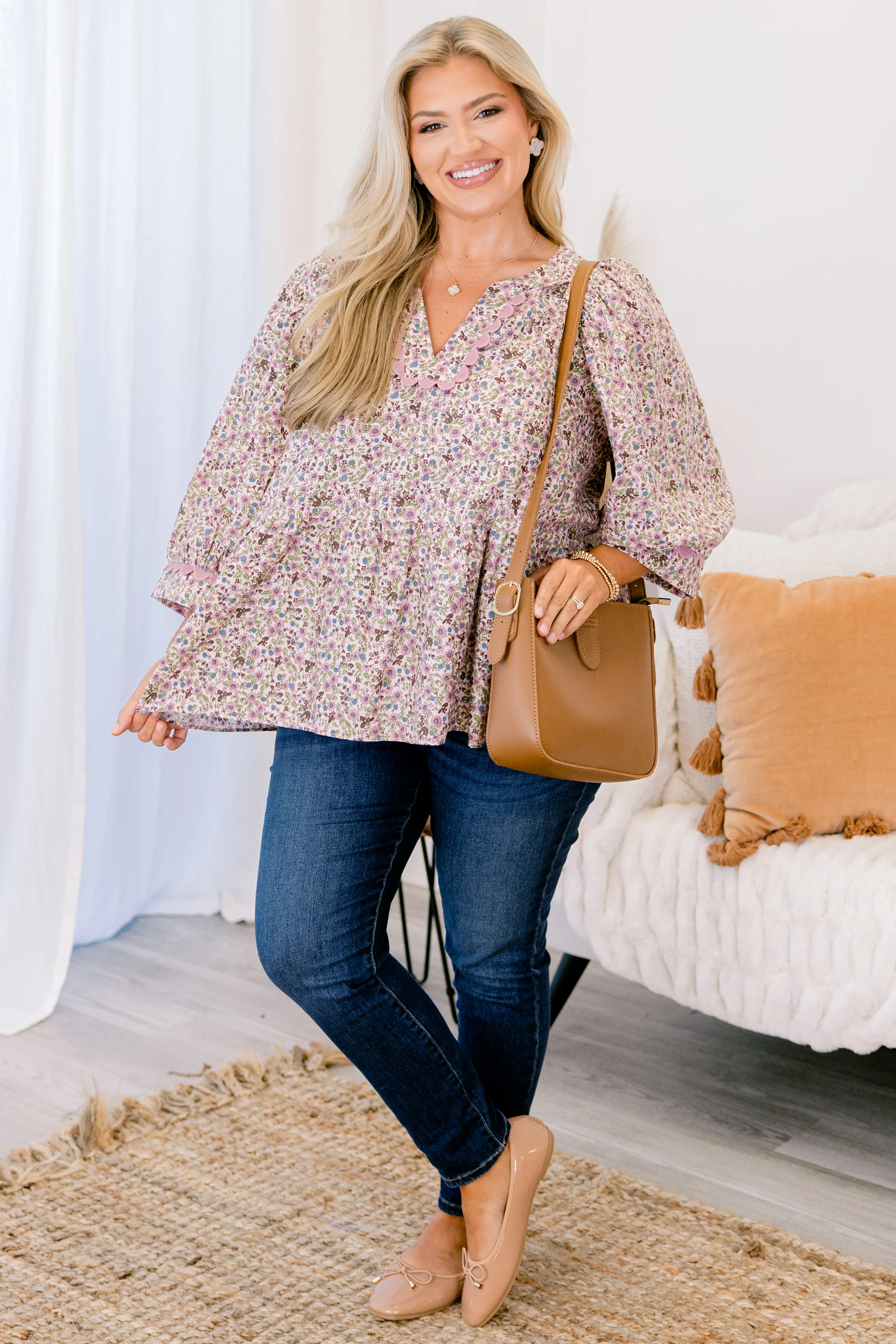 LaLa Land Love Top, Pink Floral - Giverhouse