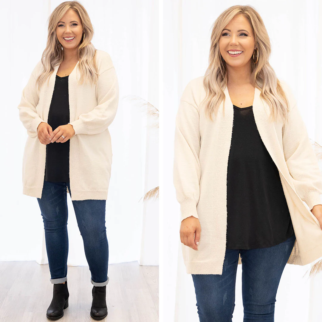 Pumpkin Patch Cardigan, Ivory - Giverhouse