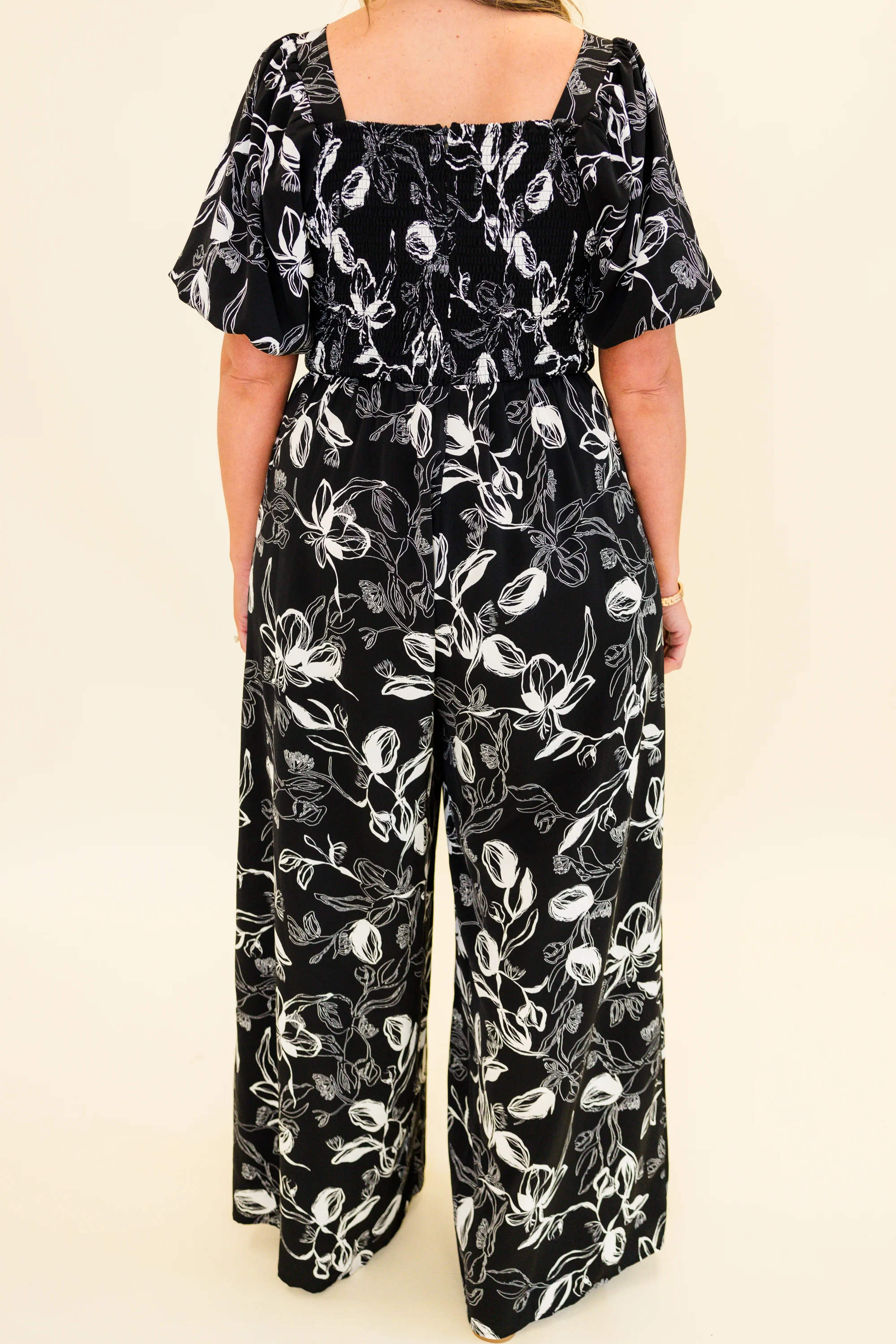 Goddess in the Garden Jumpsuit, Black - Giverhouse