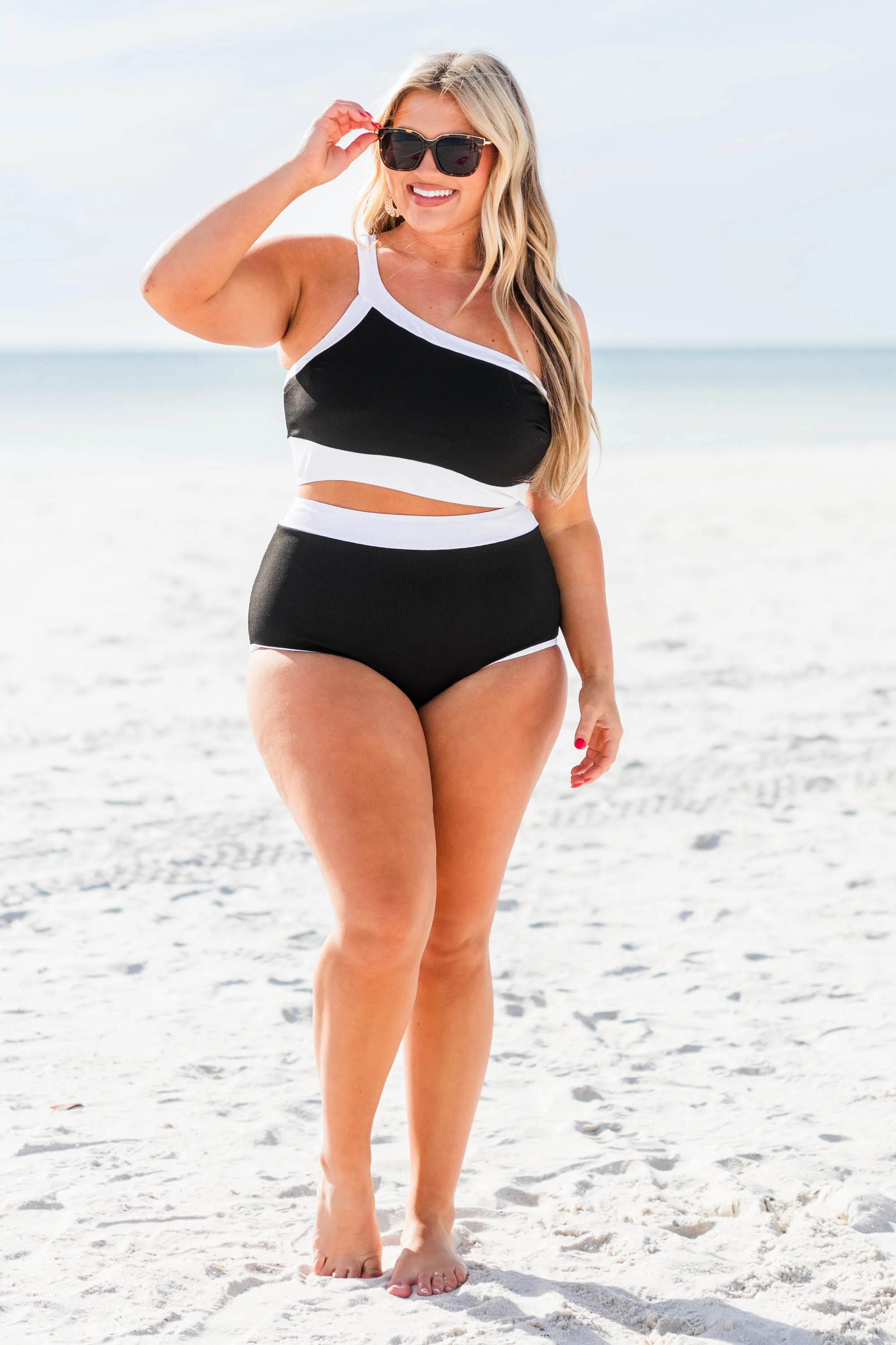 Splash At The Beach Top, Black - Giverhouse