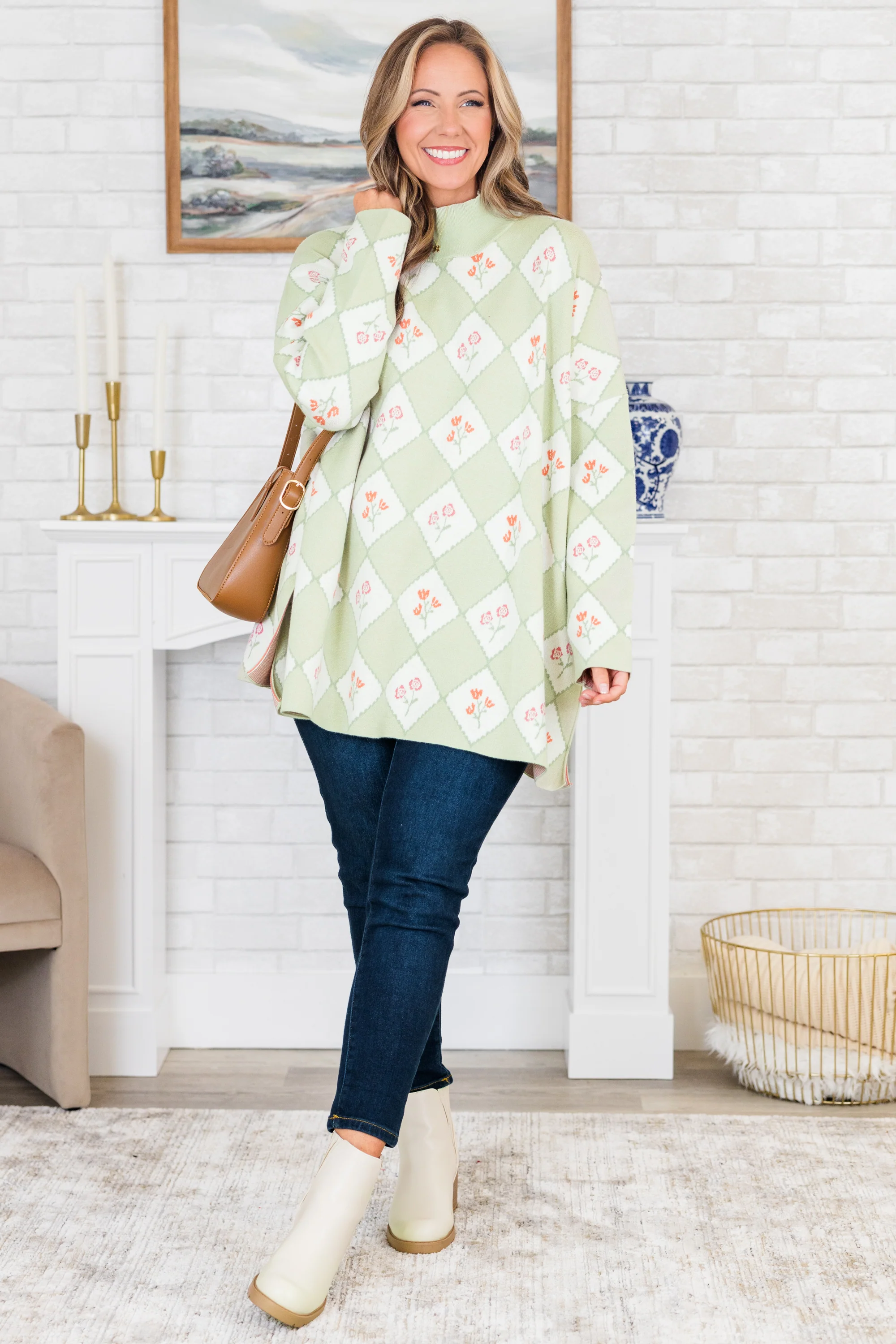 Taste Of Treasure Sweater, Sage - Giverhouse