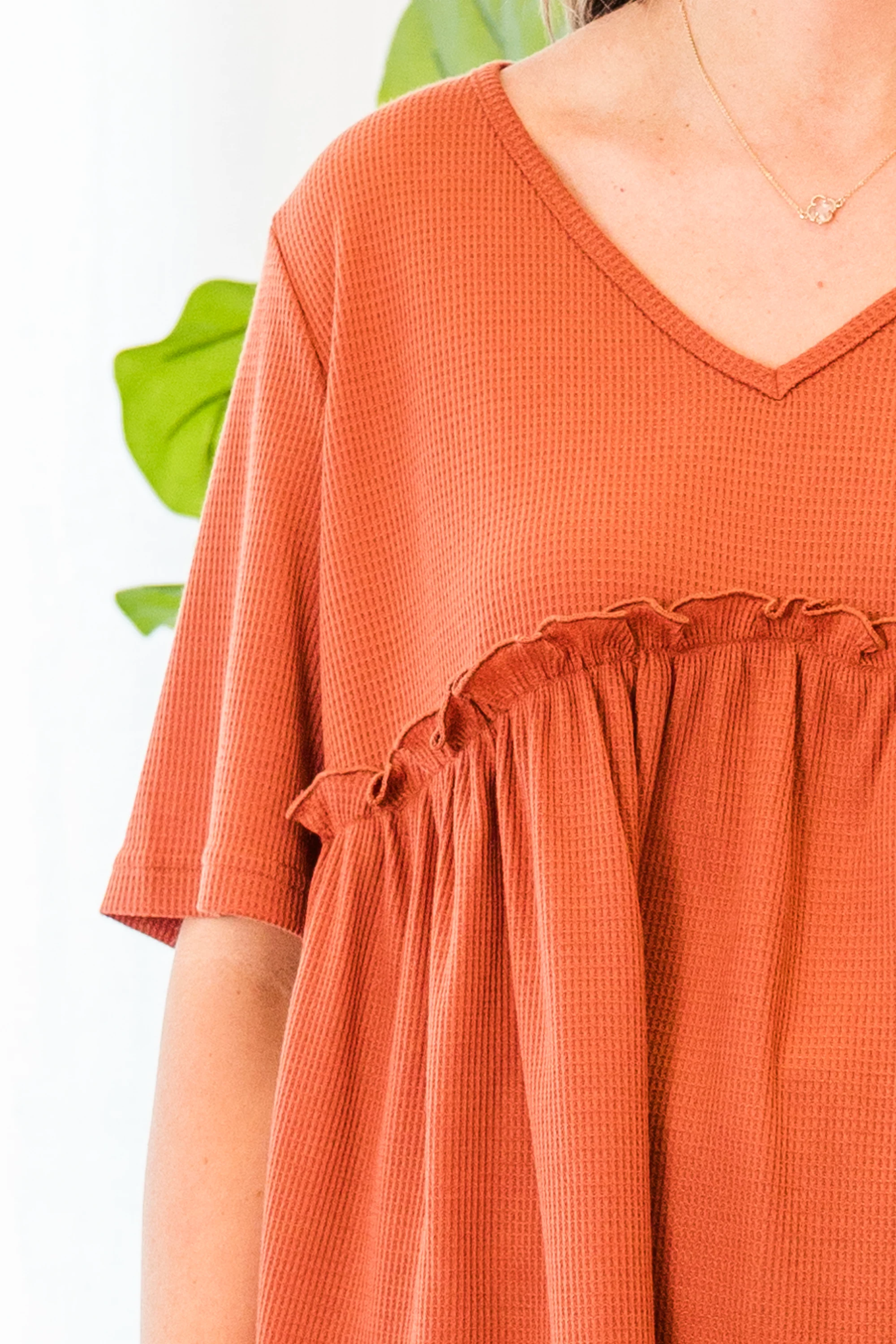 Beachside Blue Top, Copper - Giverhouse