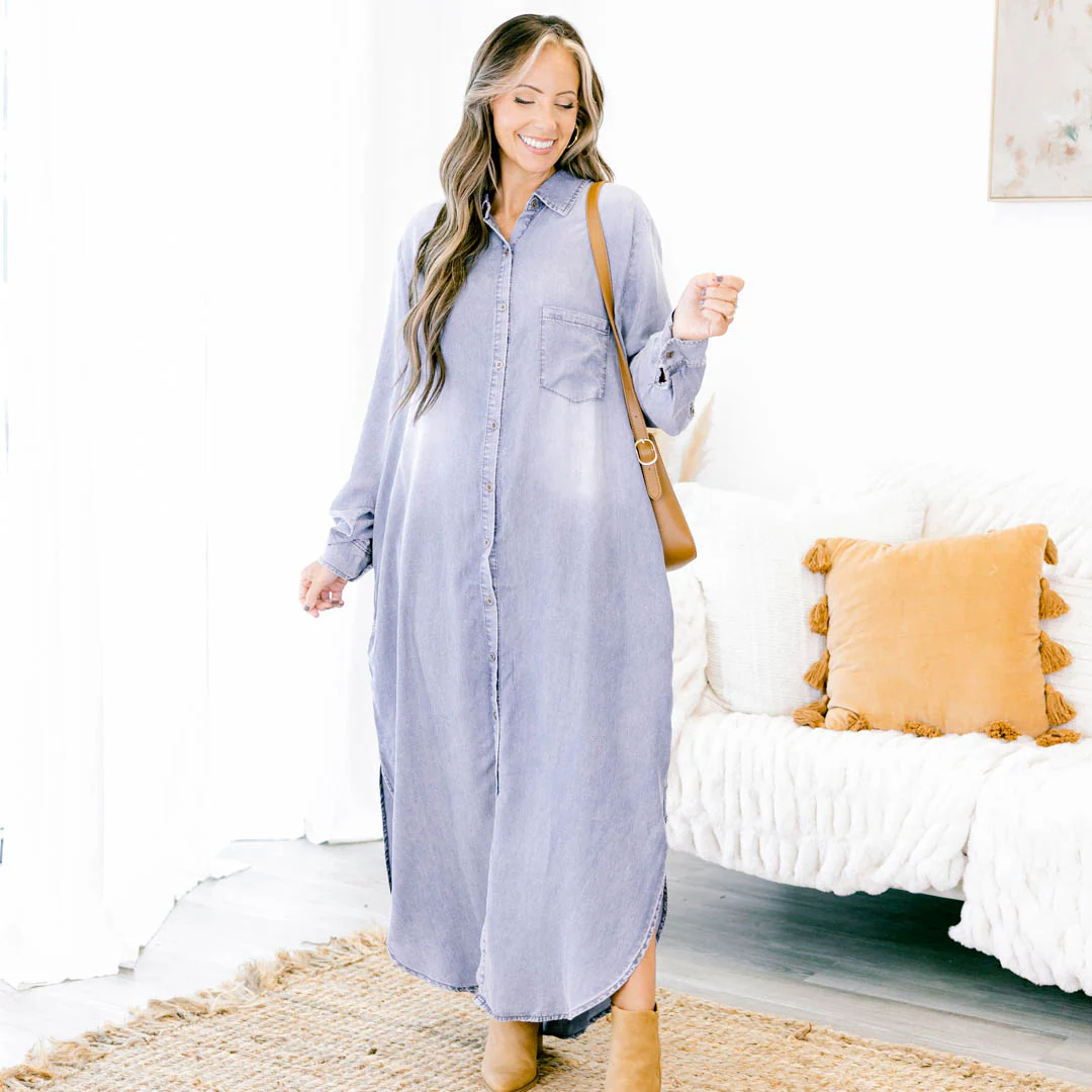 Creating New Adventures Duster, Denim - Giverhouse