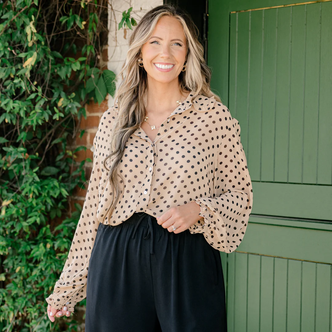 Lovebird Top, Camel - Giverhouse