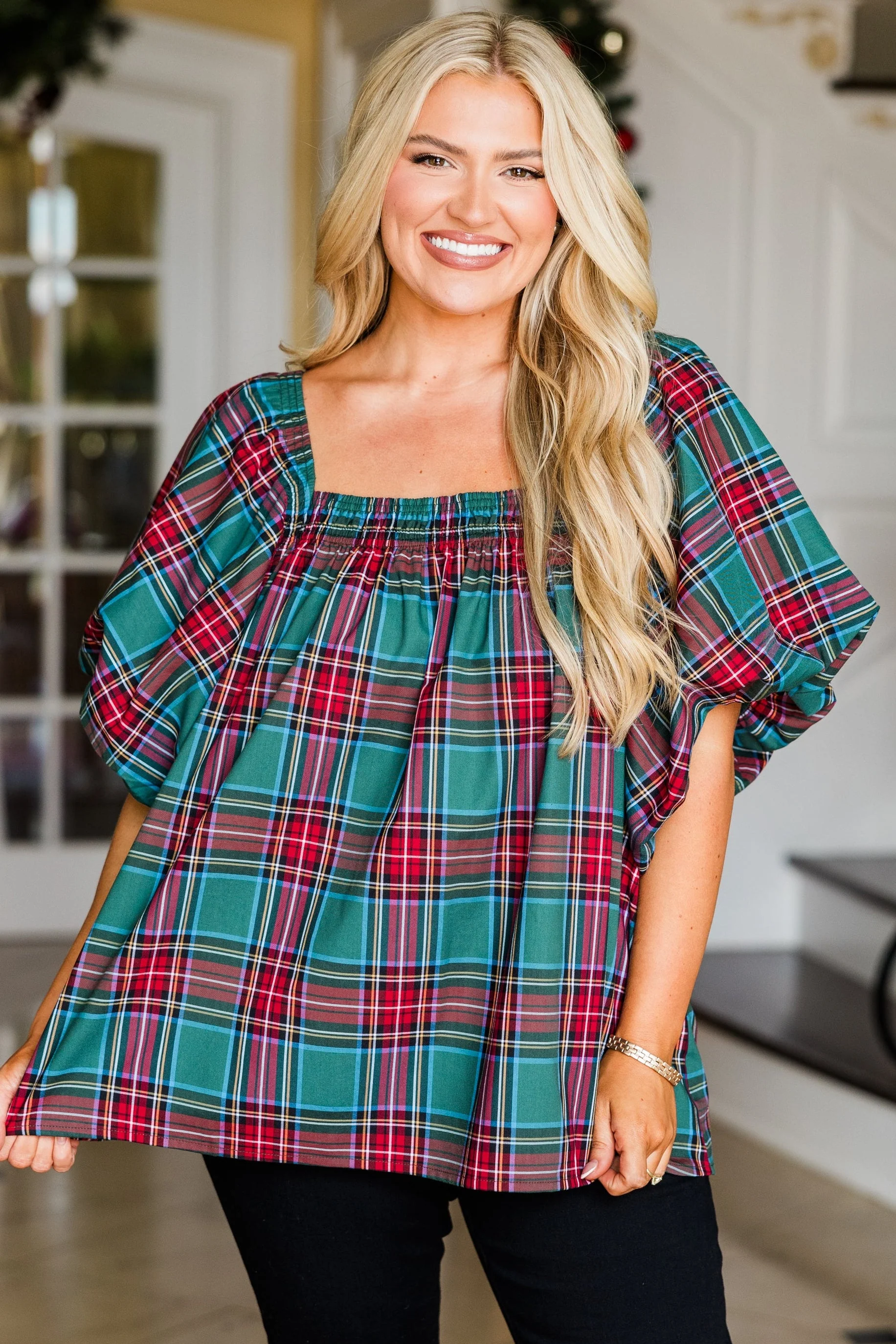 Cozy Love Top, Green - Giverhouse