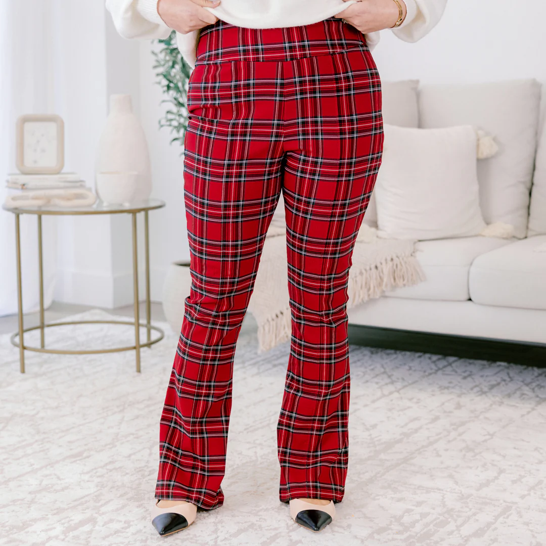 Don't Want To Talk About It Pants, Red - Giverhouse