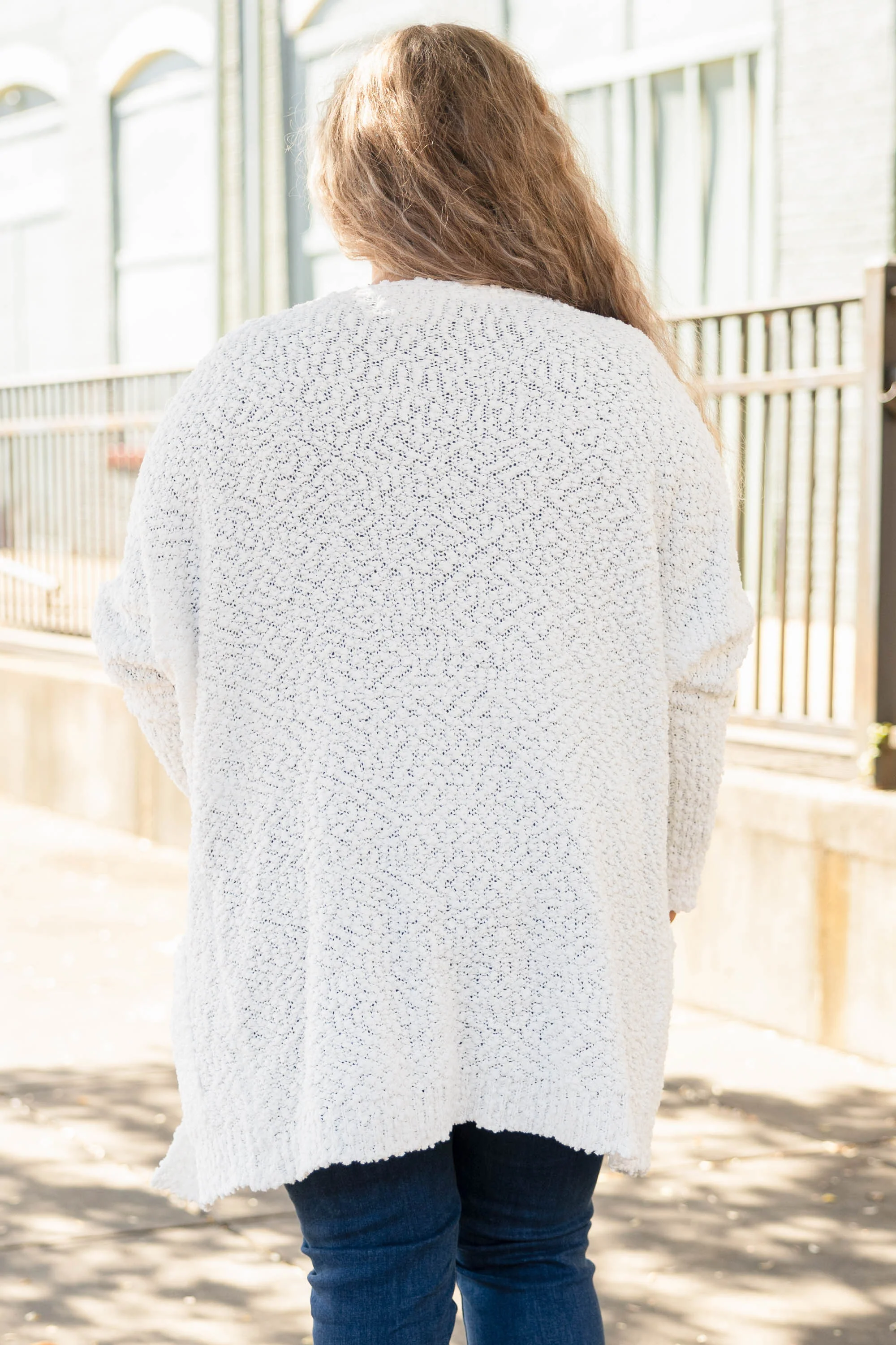 Confident Decisions Cardigan, White - Giverhouse