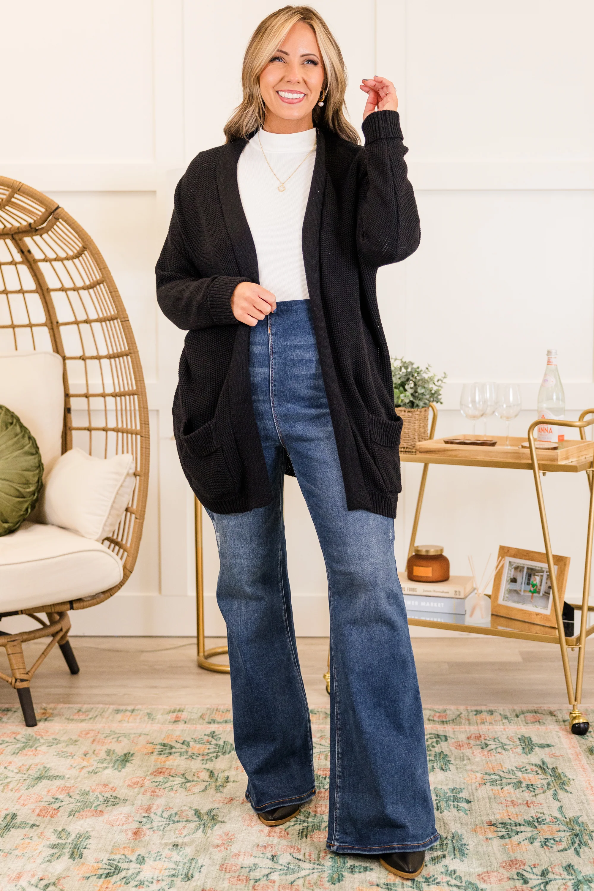 Life Isn't Flare Jeggings, Dark - Giverhouse