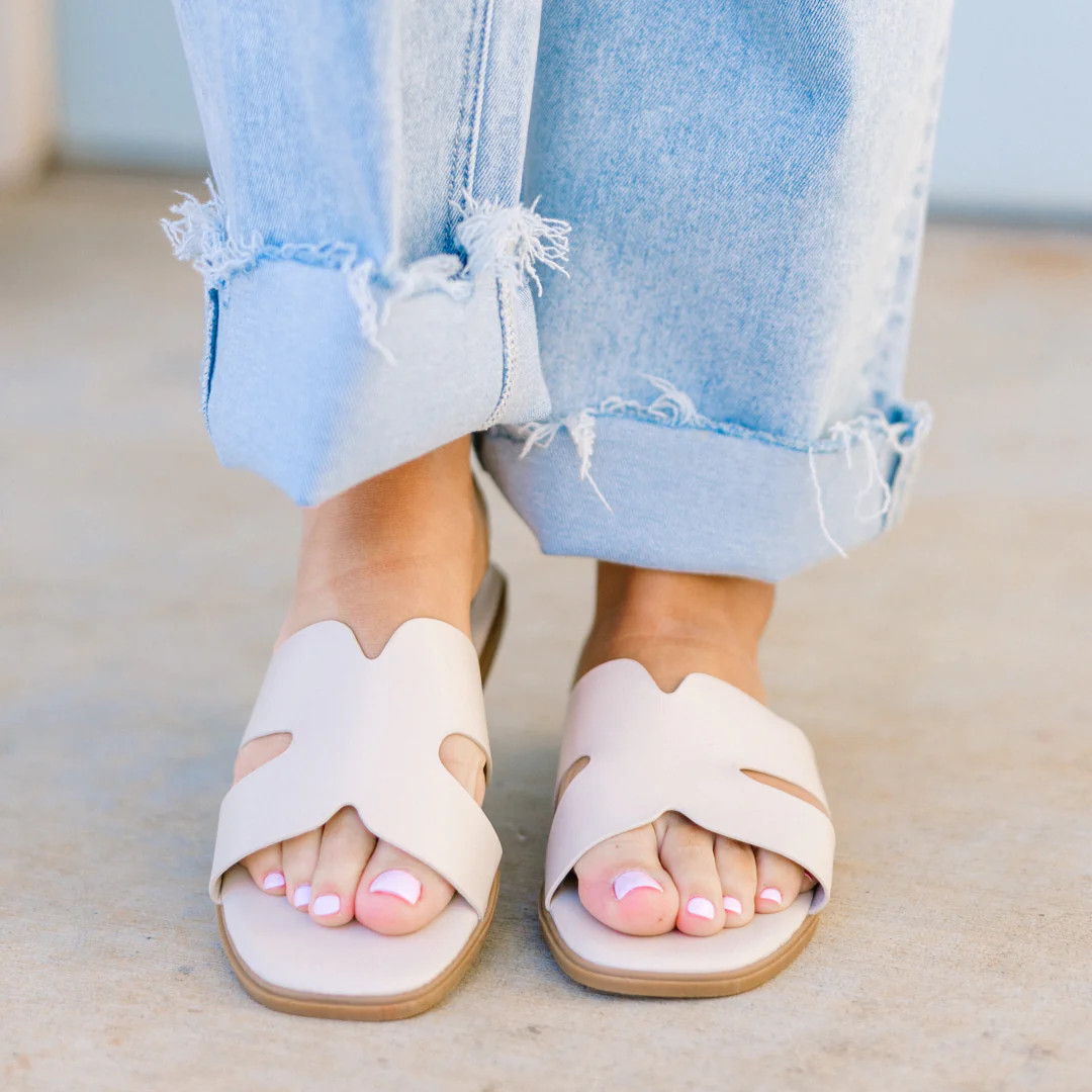 Palm Shores Sandals, Nude - Giverhouse