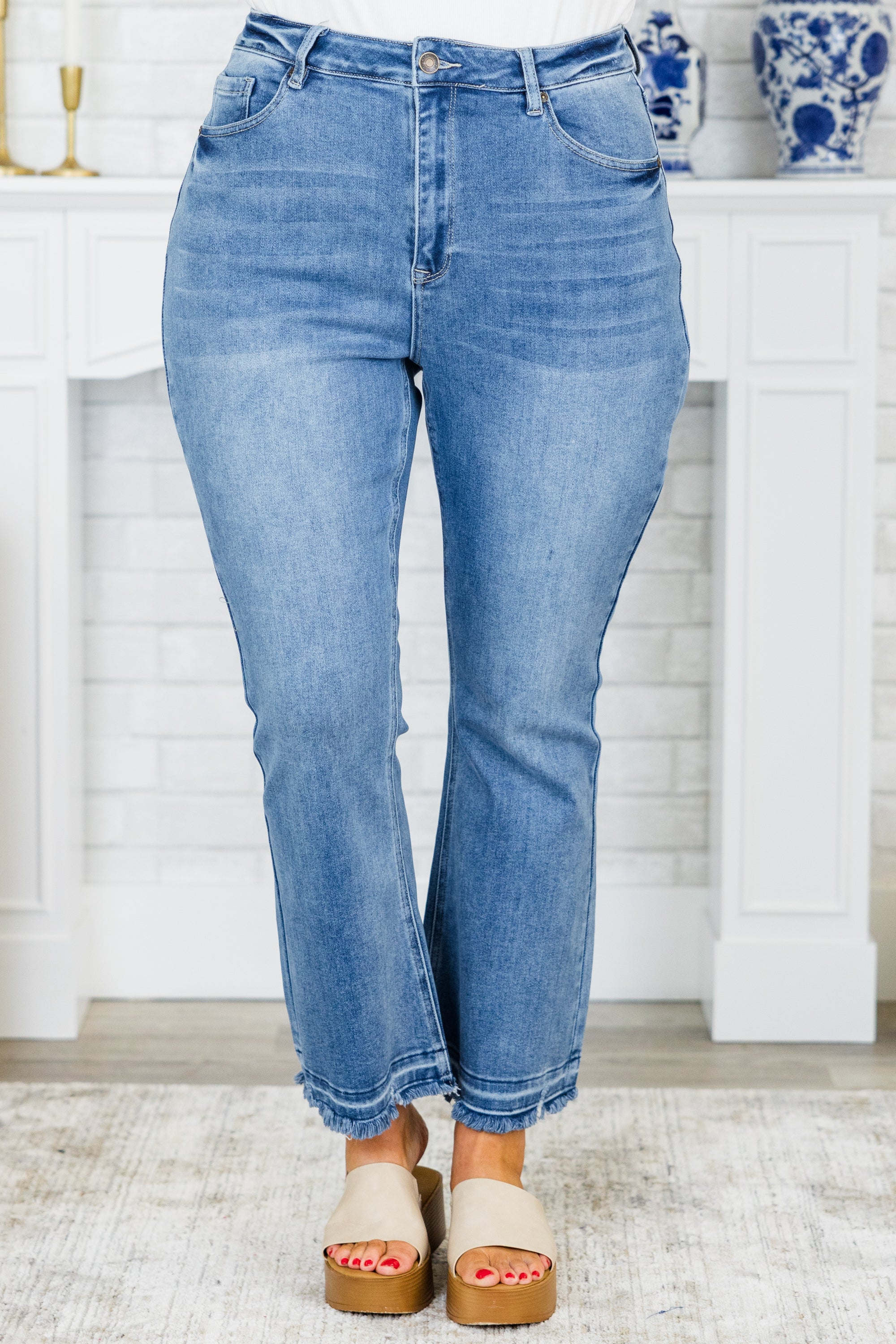 Into The Clouds Jeans, Medium Wash - Giverhouse