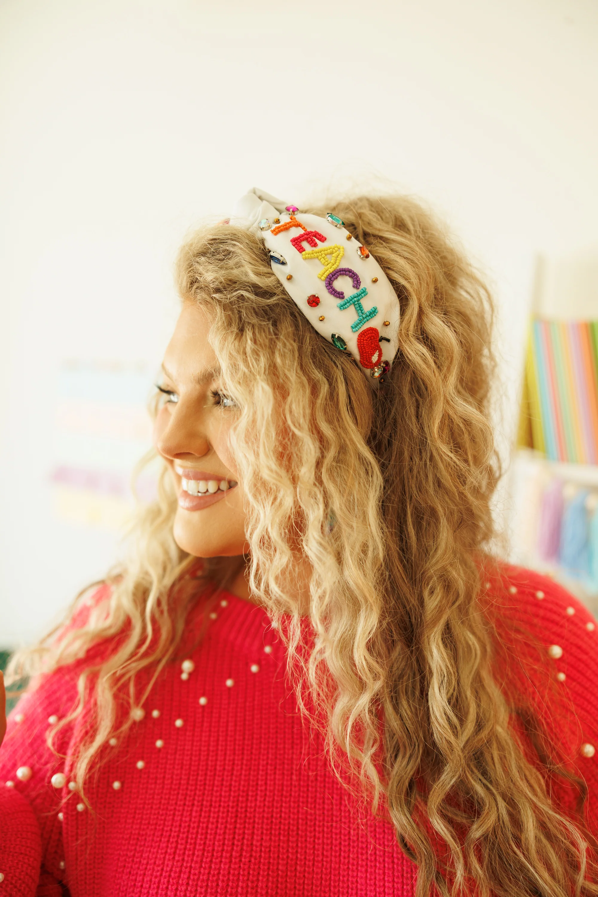 Teach More Headband, White - Giverhouse