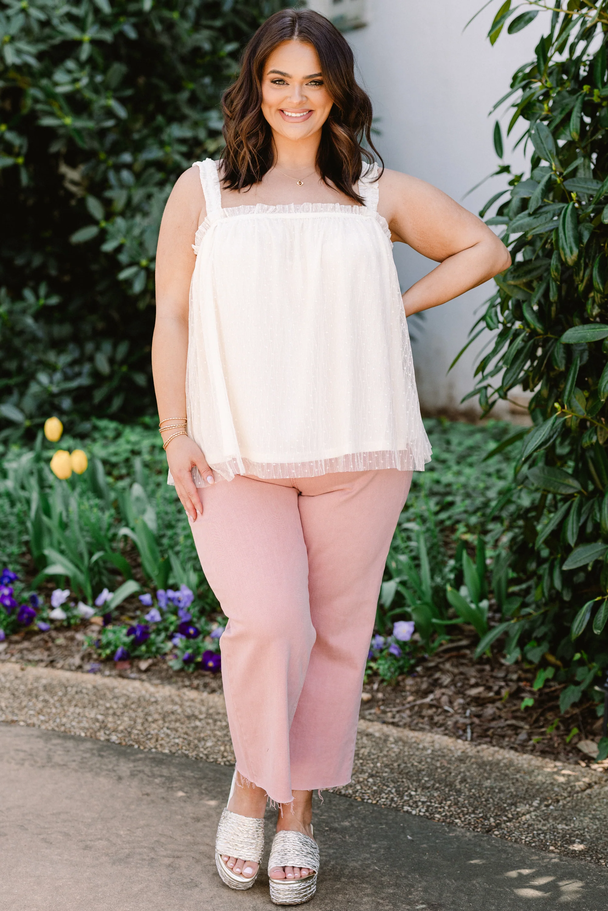 Celebrate With Me Tank, Vanilla - Giverhouse