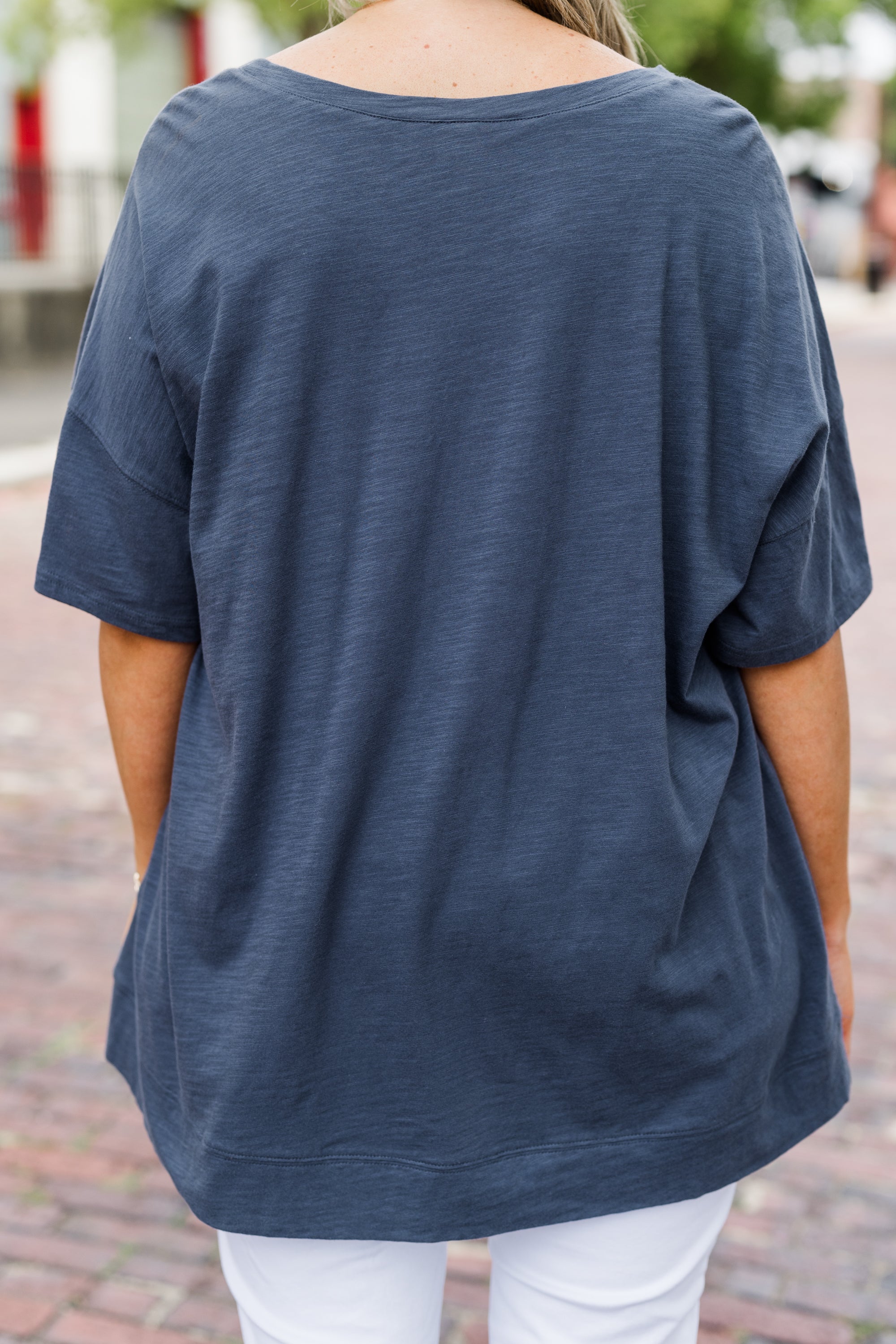 Always On the Go Top, Navy - Giverhouse