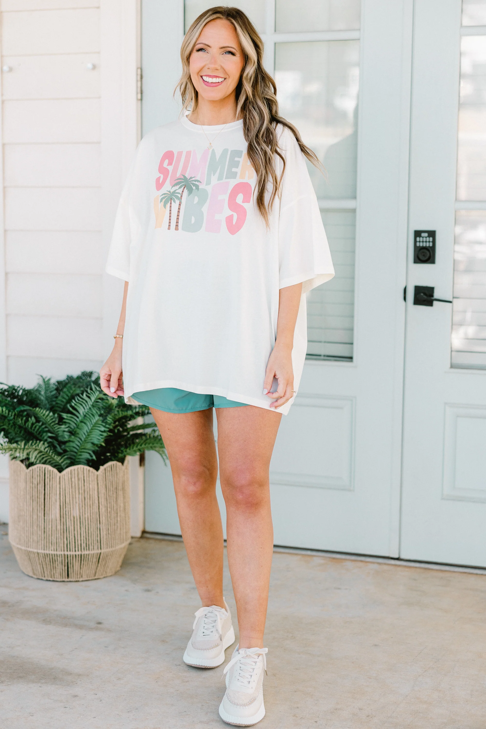 Sporty Chic Shorts, Dusty Teal - Giverhouse