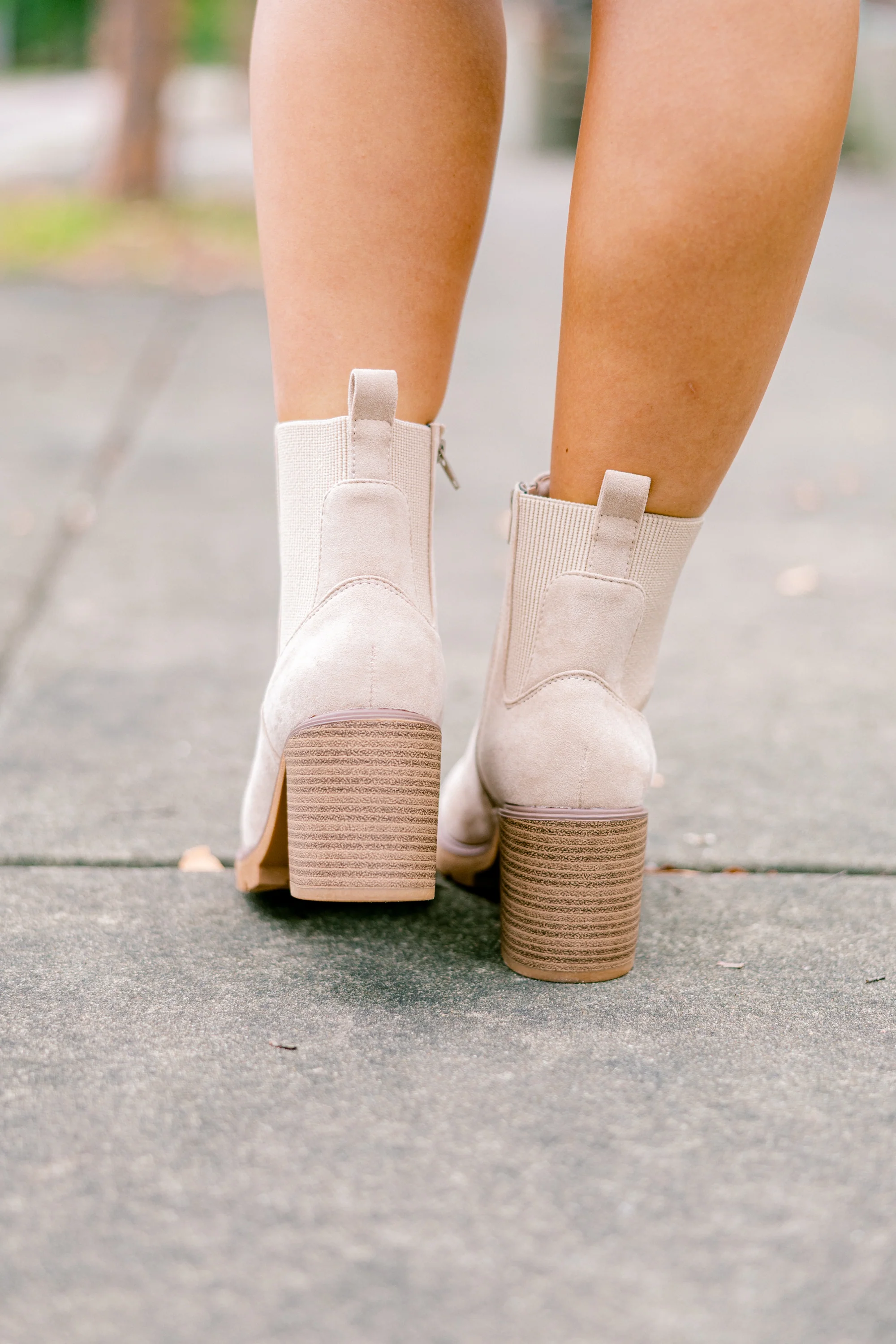 Keep 'Em Close Booties, Sand - Giverhouse