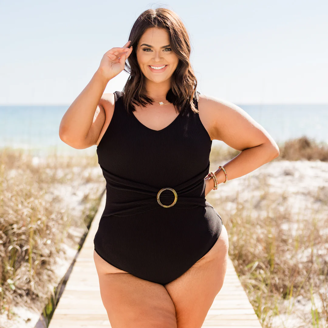 Standing On The Sun Swimsuit, Black - Giverhouse