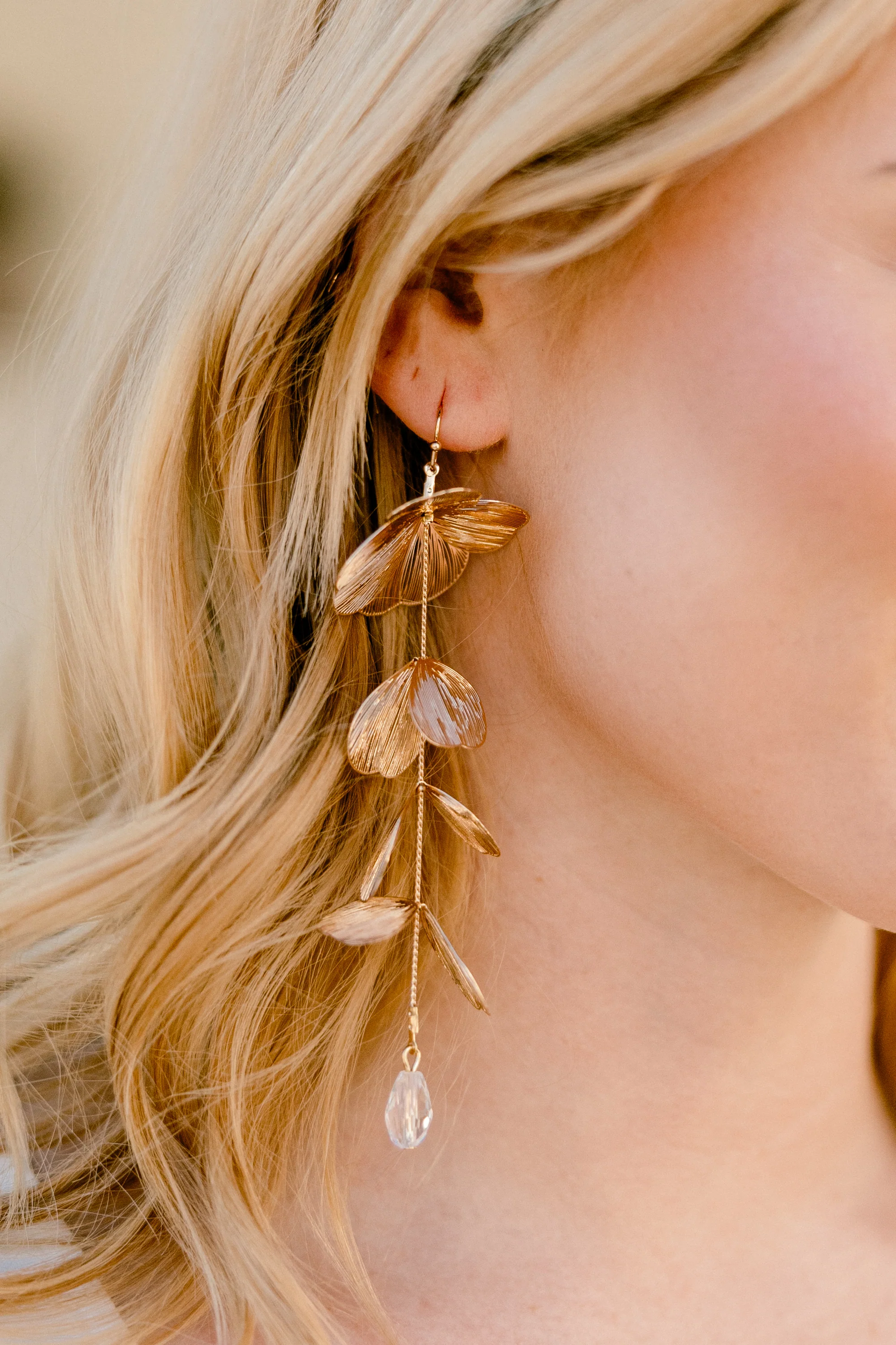 Let's Get Started Earrings, Gold - Giverhouse