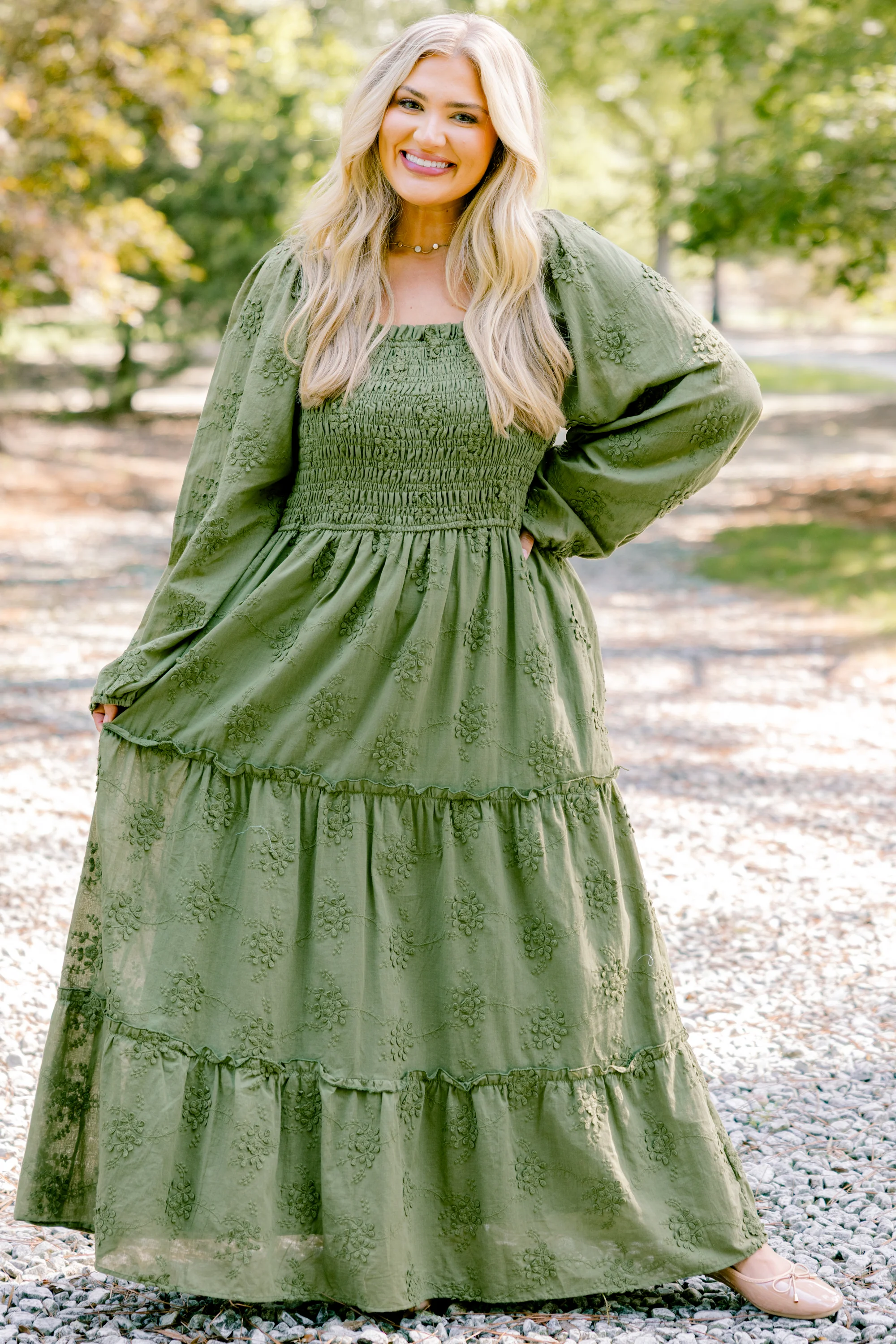 Plans Are Made Dress, Green - Giverhouse