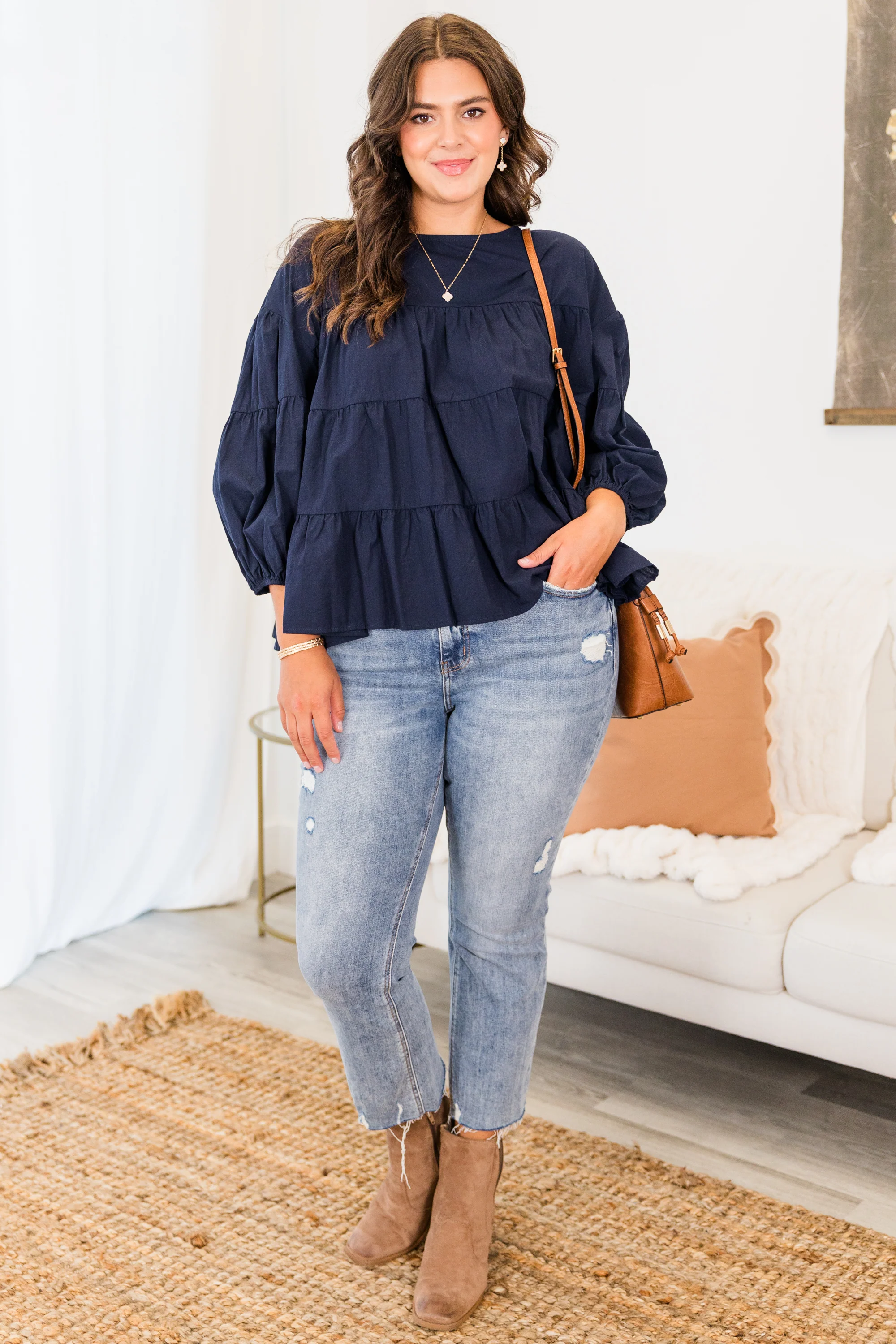 You Look So Perfect Top, Blue - Giverhouse