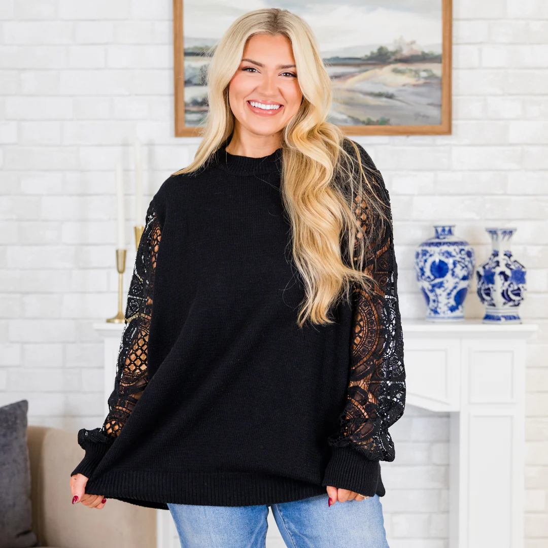 Making Time Sweater, Black - Giverhouse