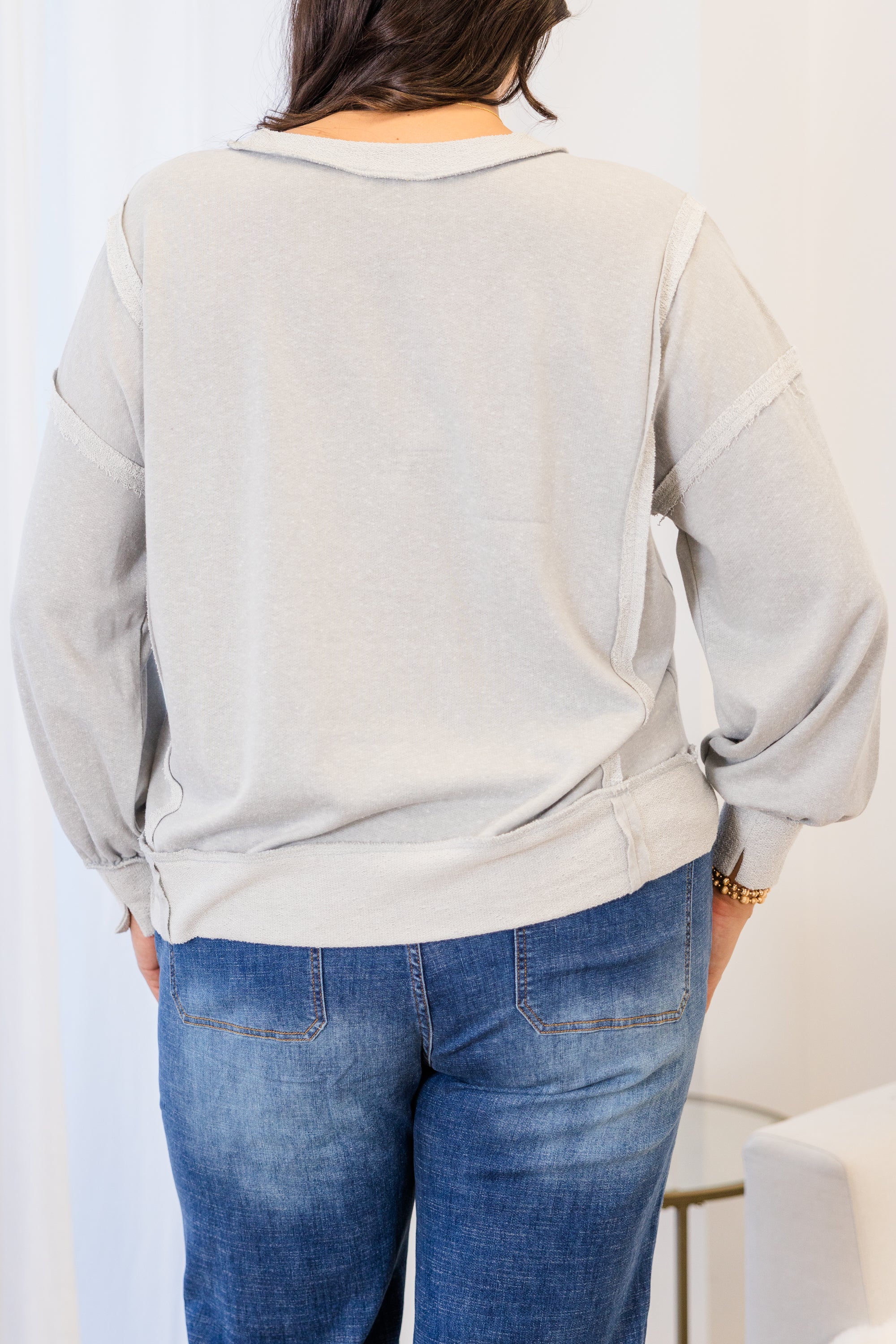 Secrets From A Girl Sweater, Light Grey - Giverhouse