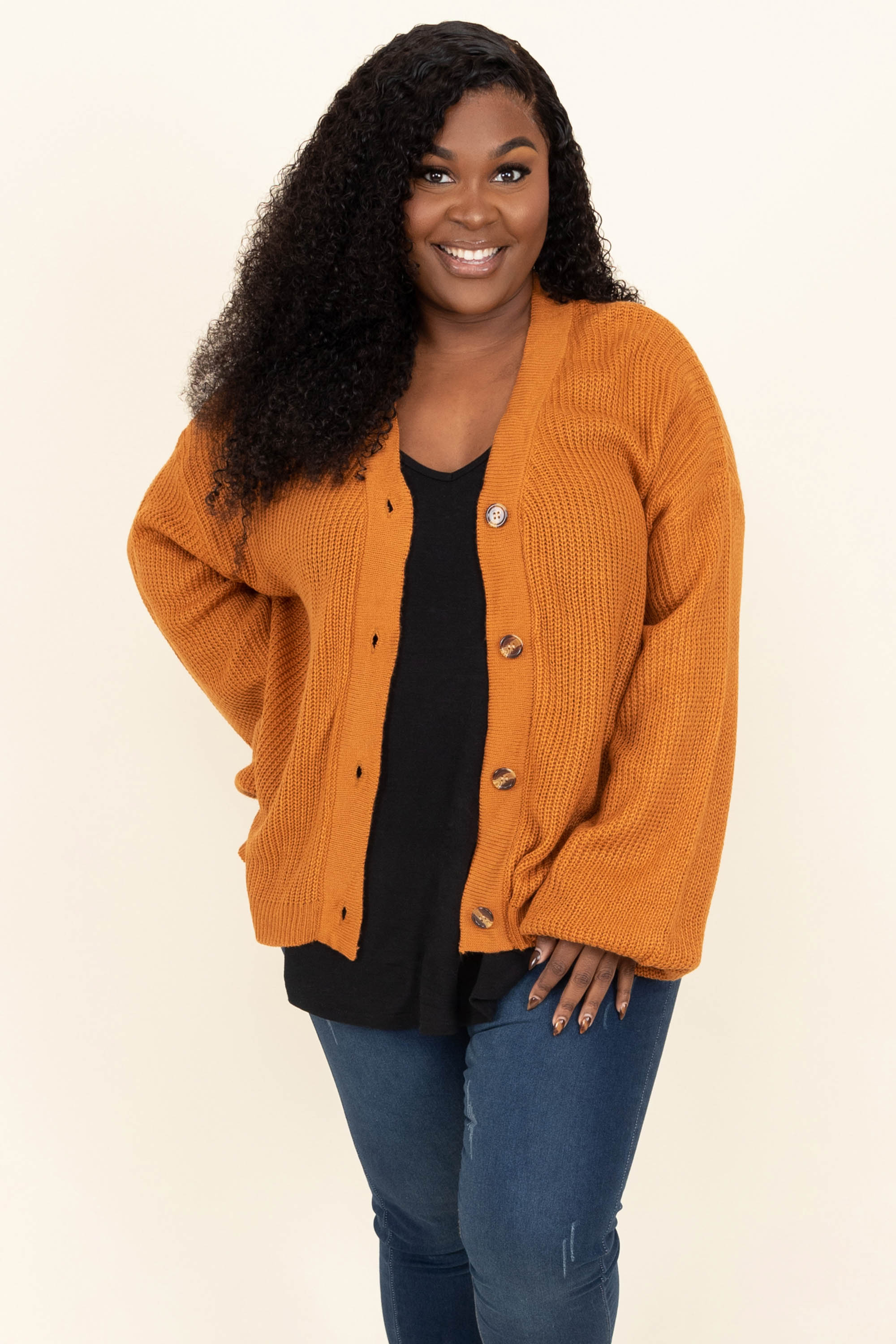 Upstate Destinations Cardigan, Orange - Giverhouse