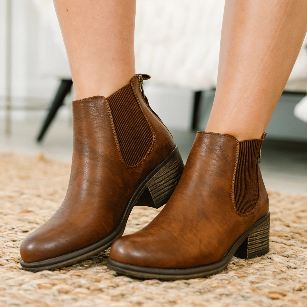 A Midnight Walk Booties, Whiskey - Giverhouse