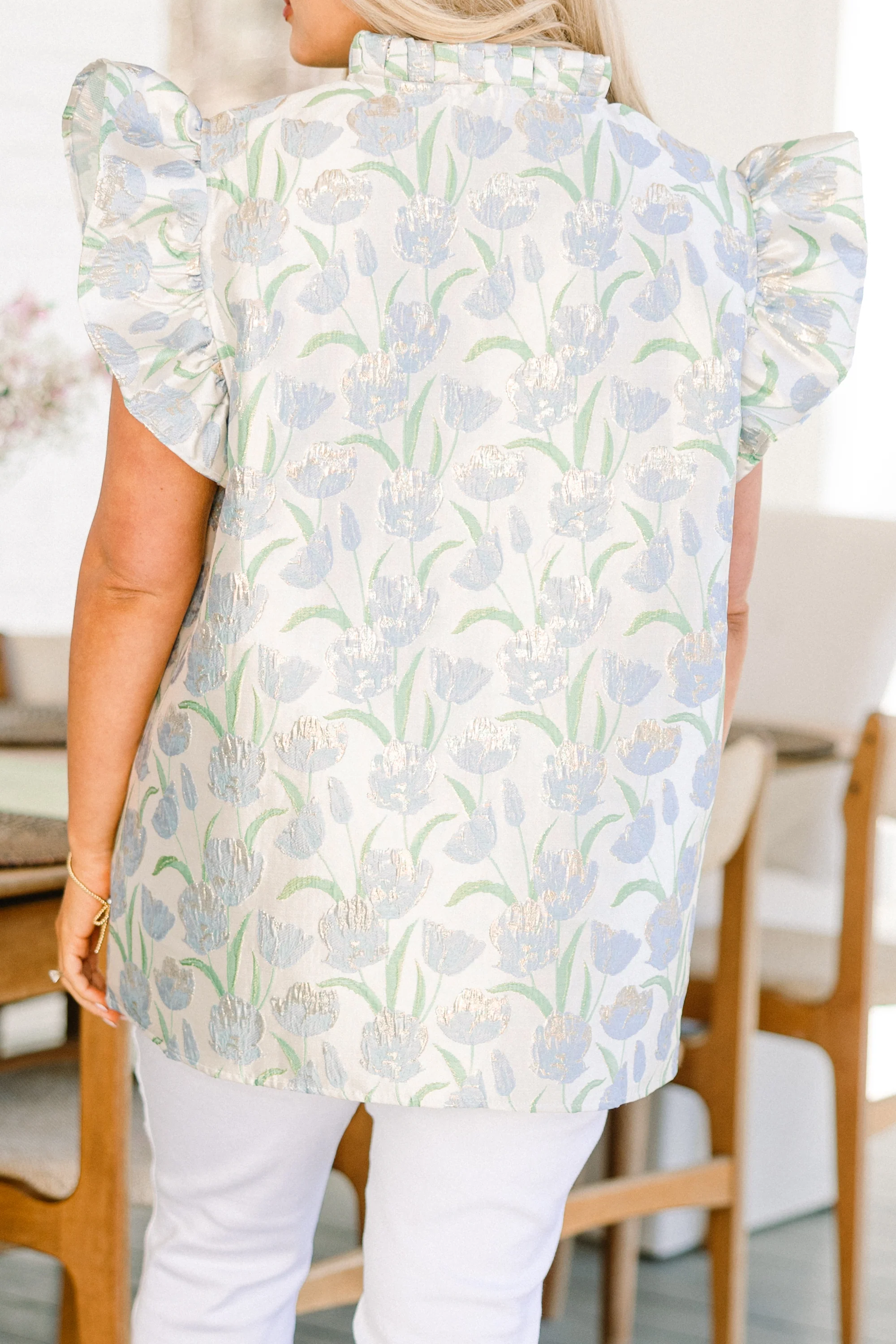 Lost The Chance Top, Blue - Giverhouse