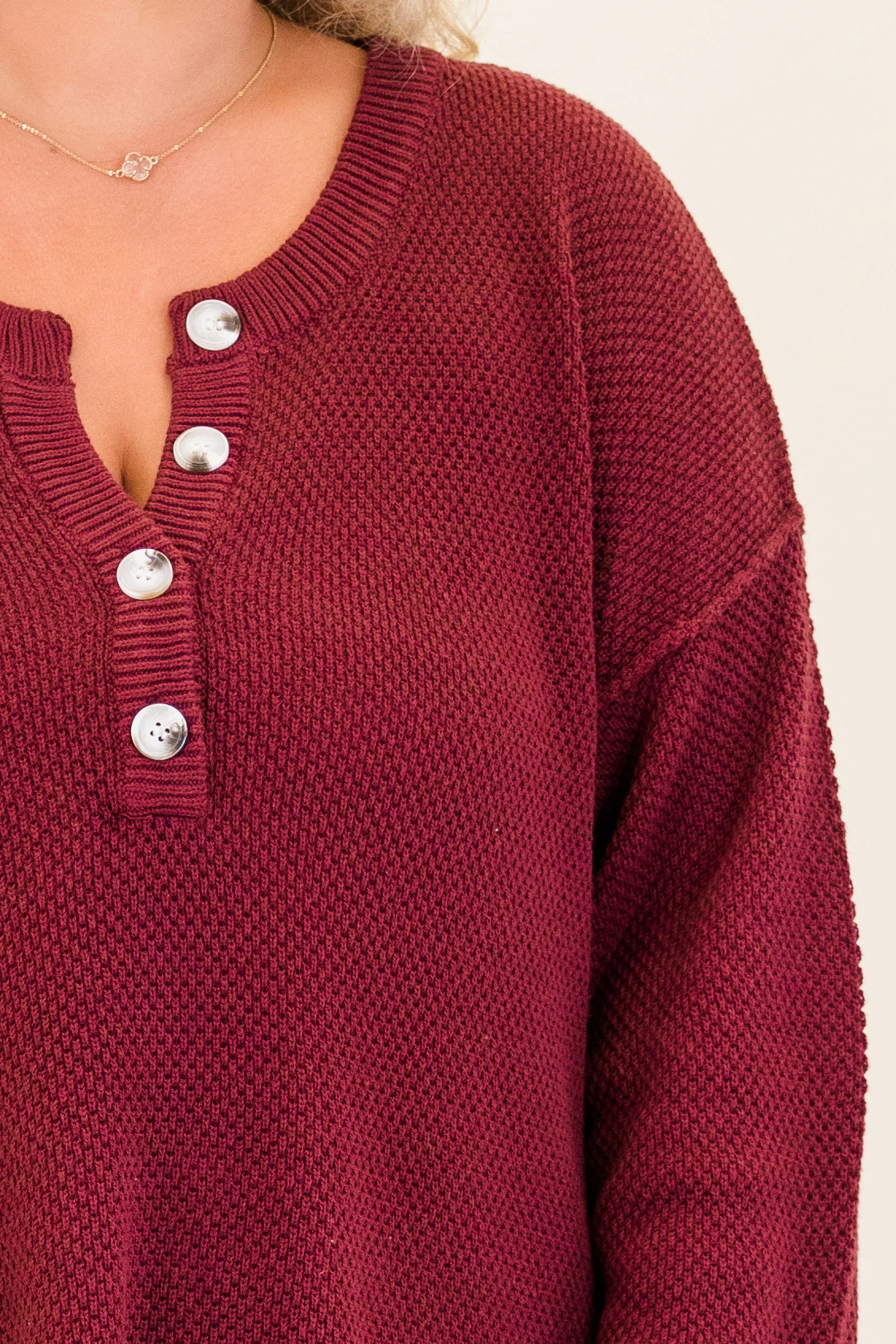 Apple Picking Sweater, Wine - Giverhouse