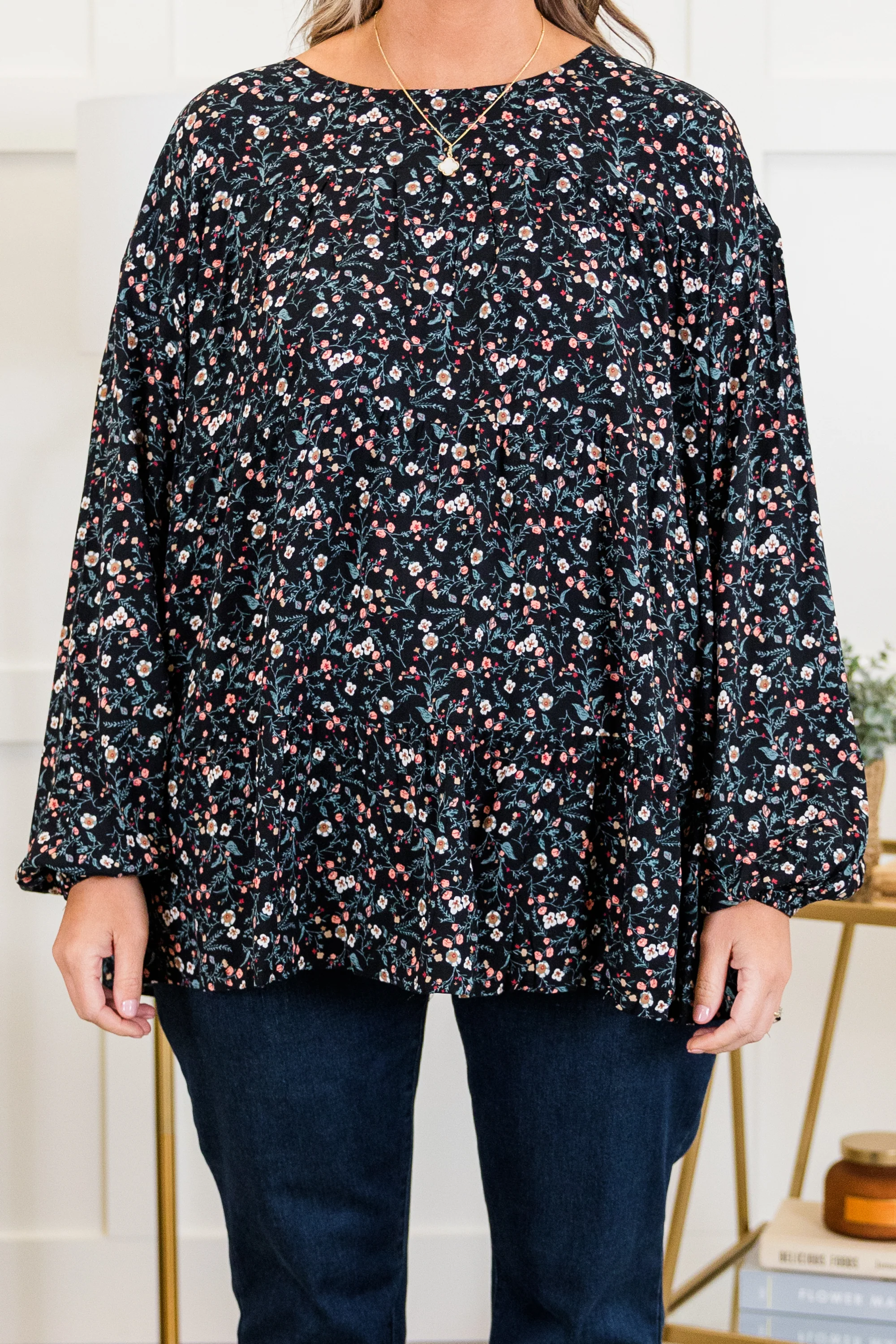 Anytime Now Top, Black - Giverhouse