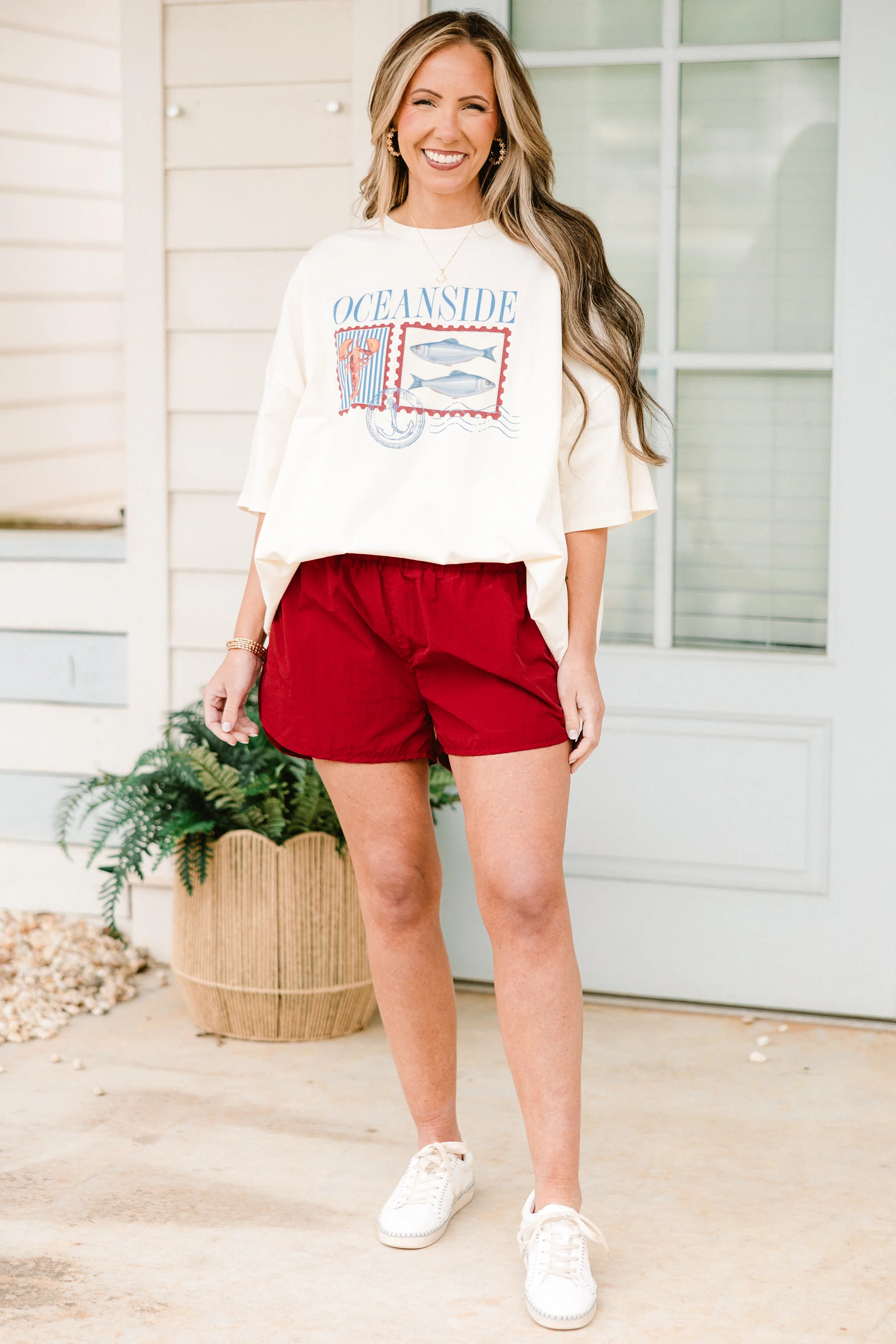 Run The World Shorts, Copper Red - Giverhouse