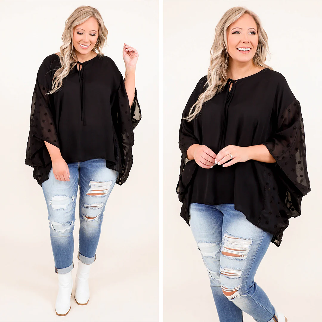 Chase Me Sweetie Top, Black - Giverhouse