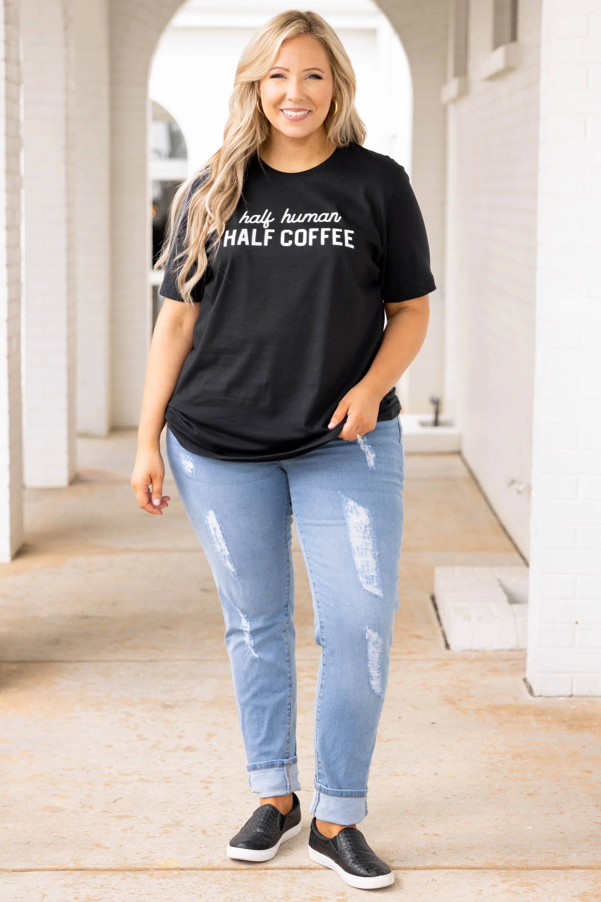 Arriving In Style Boyfriend Jeans, Light Wash - Giverhouse