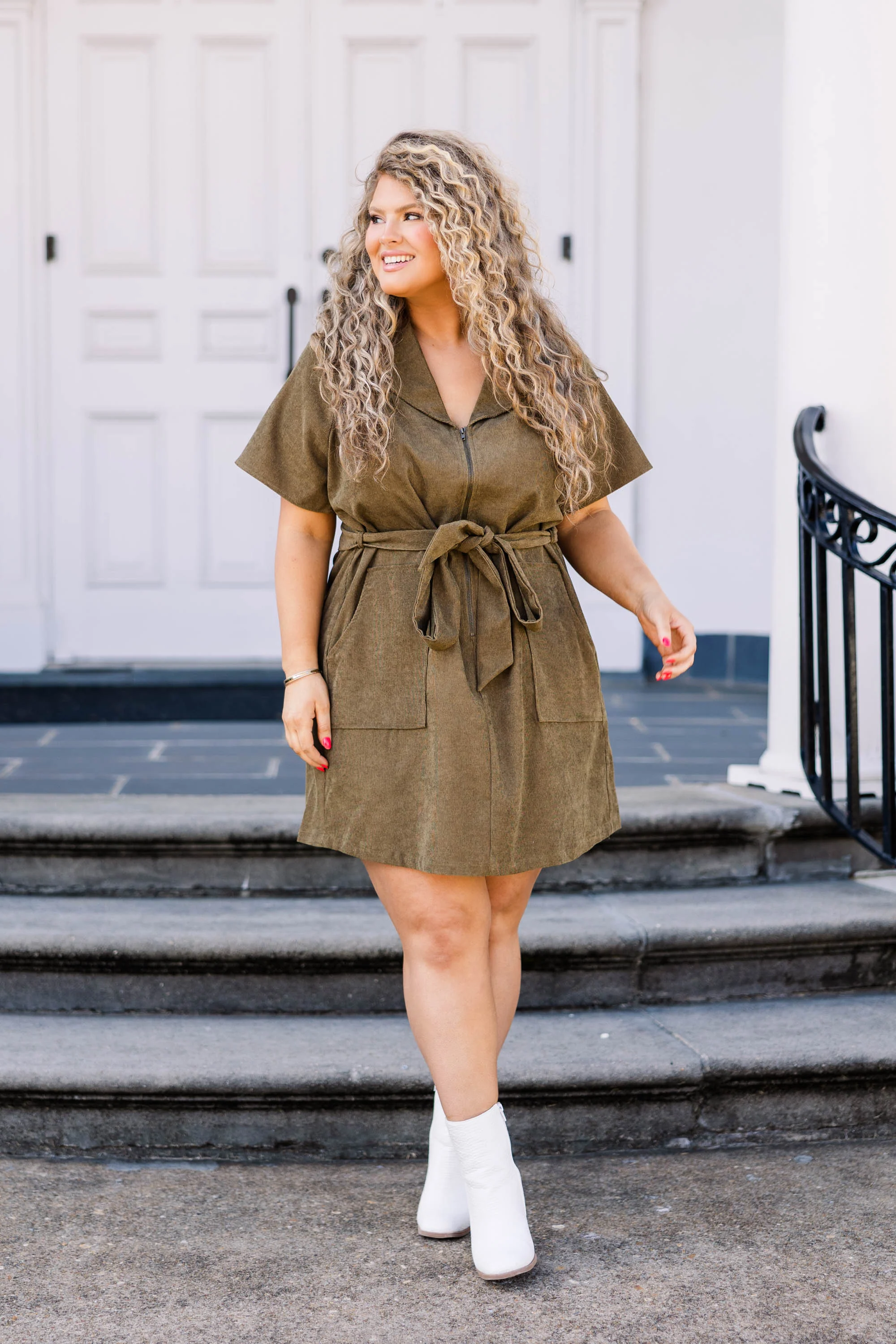 Ethereal Essence Dress, Olive - Giverhouse