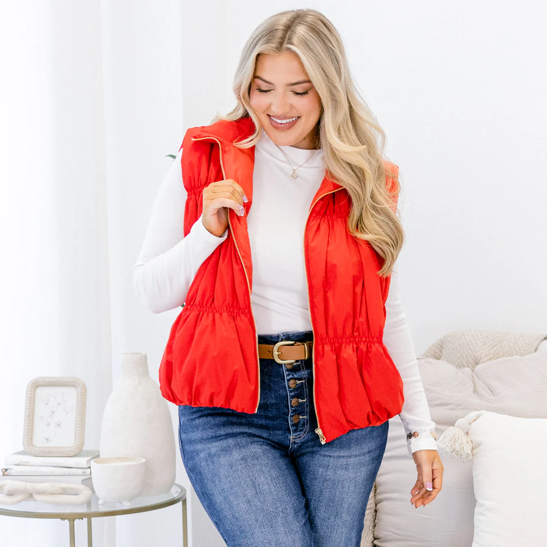 Behind Blue Eyes Vest, Red - Giverhouse