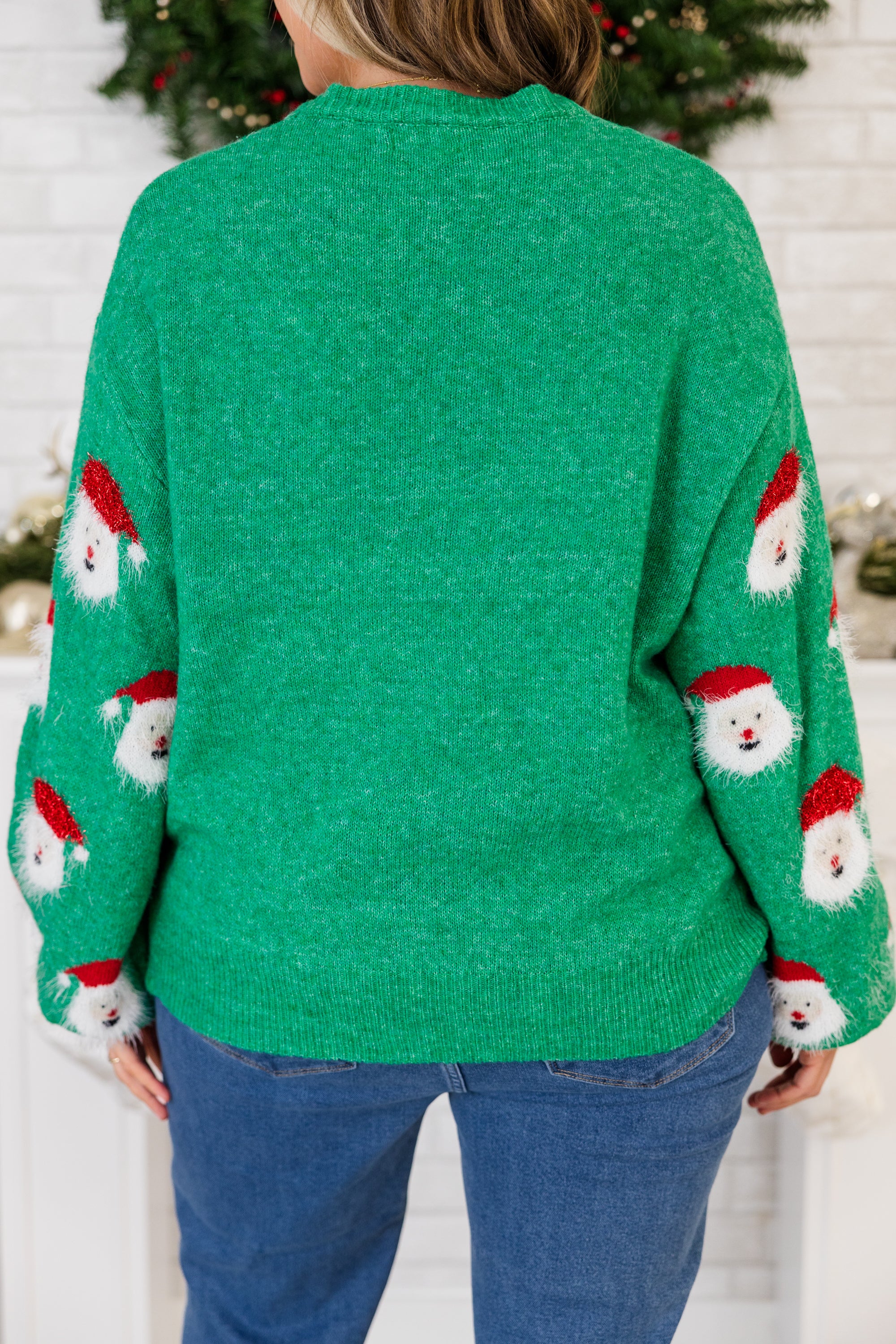 Down The Chimney Sweater, Green - Giverhouse