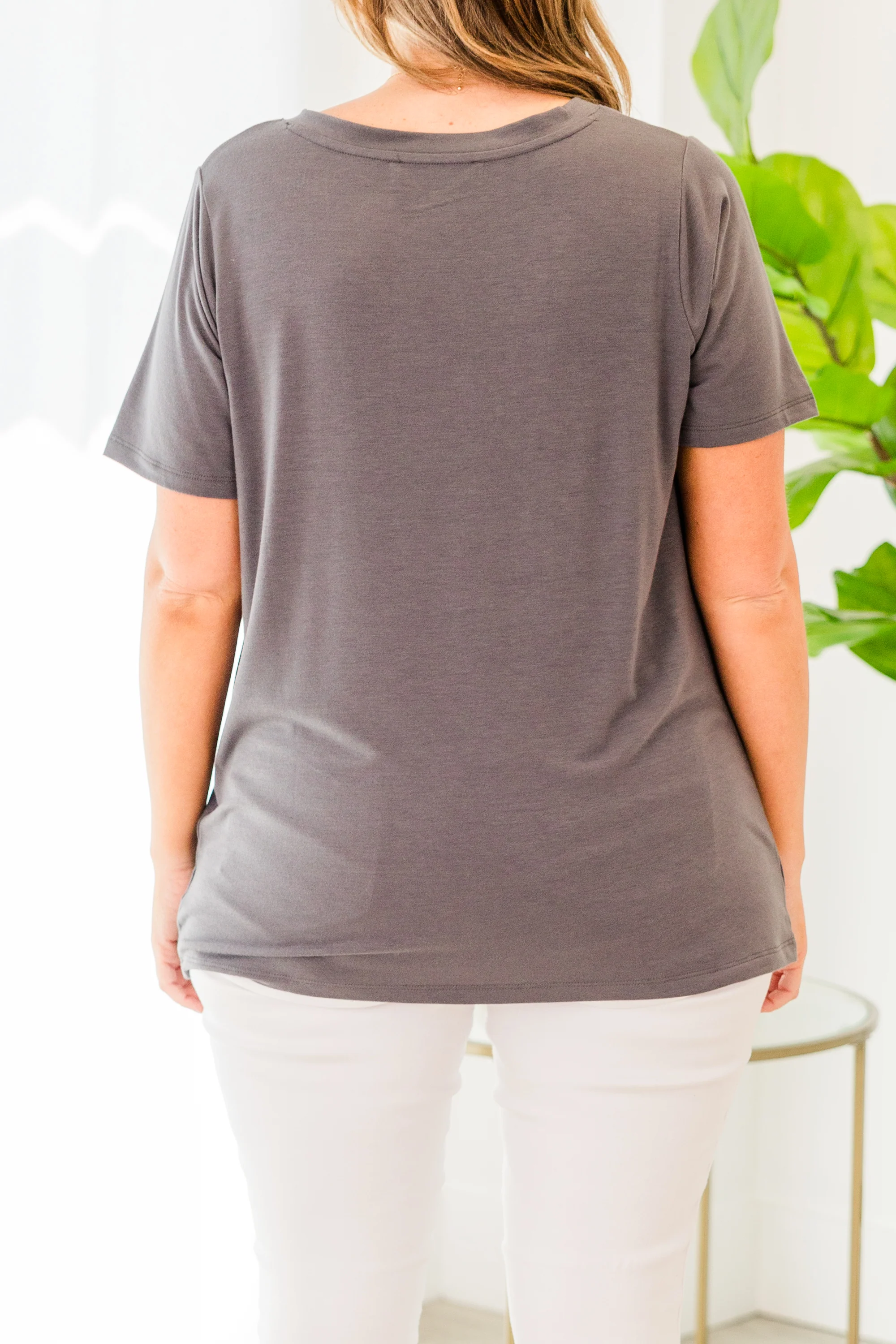 Take The Day Off Top, Ash Grey - Giverhouse