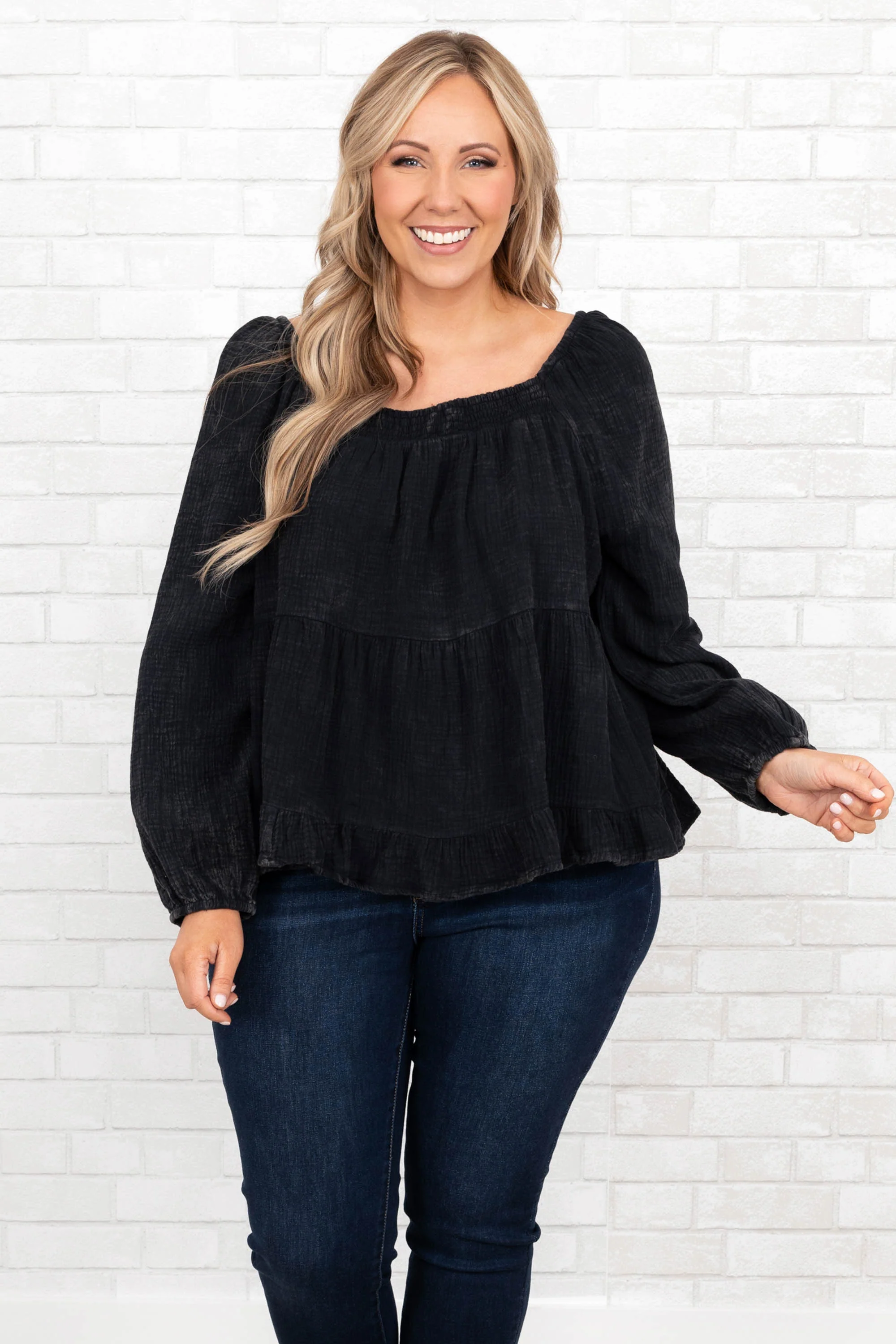 Come Home To Me Top, Black - Giverhouse