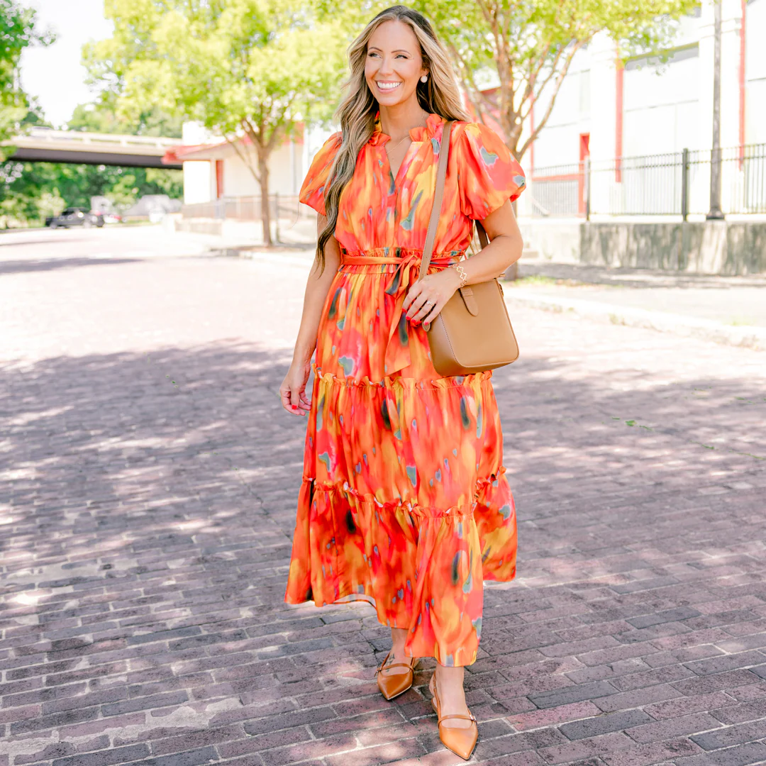 Risk Taker Dress, Orange - Giverhouse