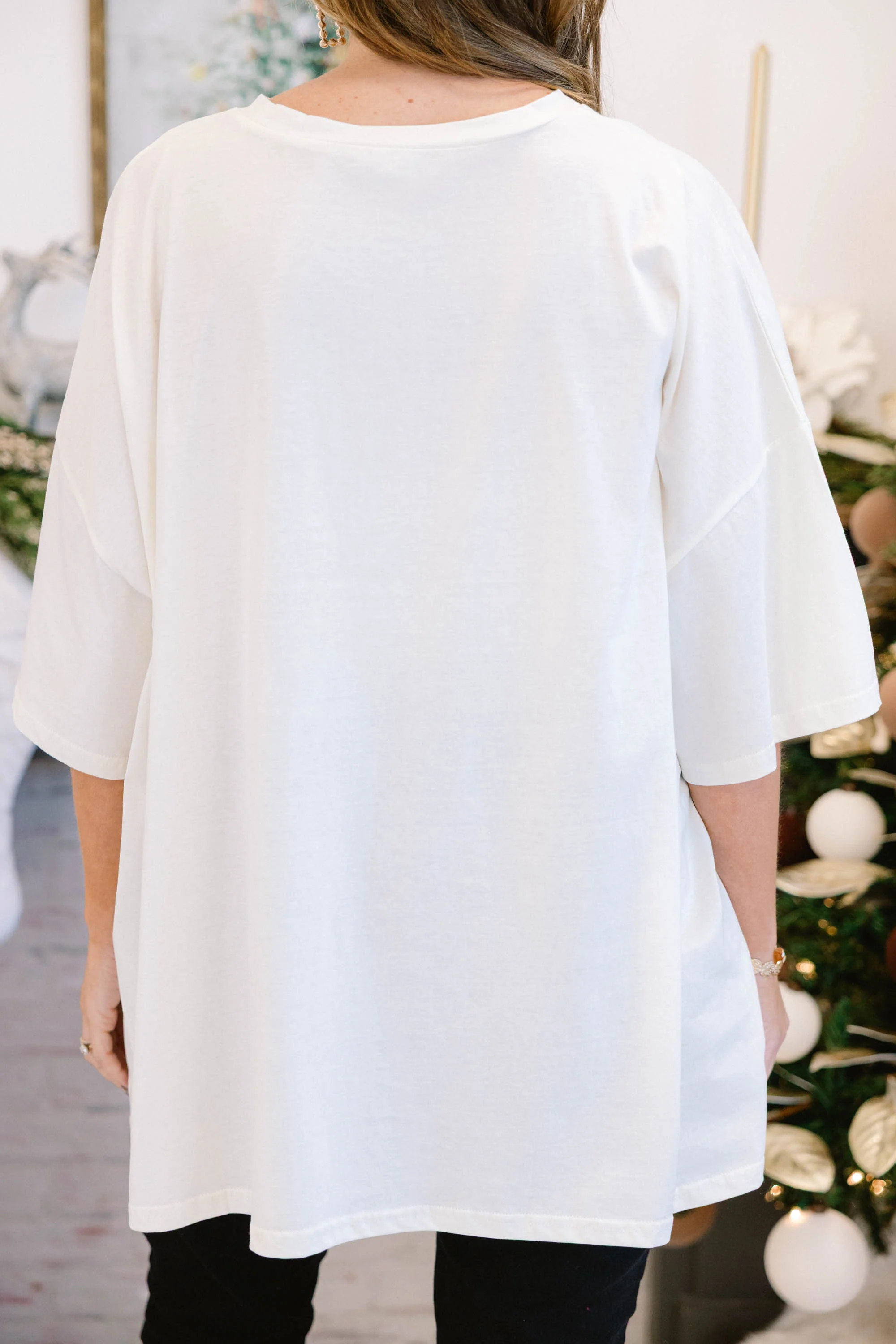 Nutcracker Christmas Boyfriend Tee, Ivory - Giverhouse