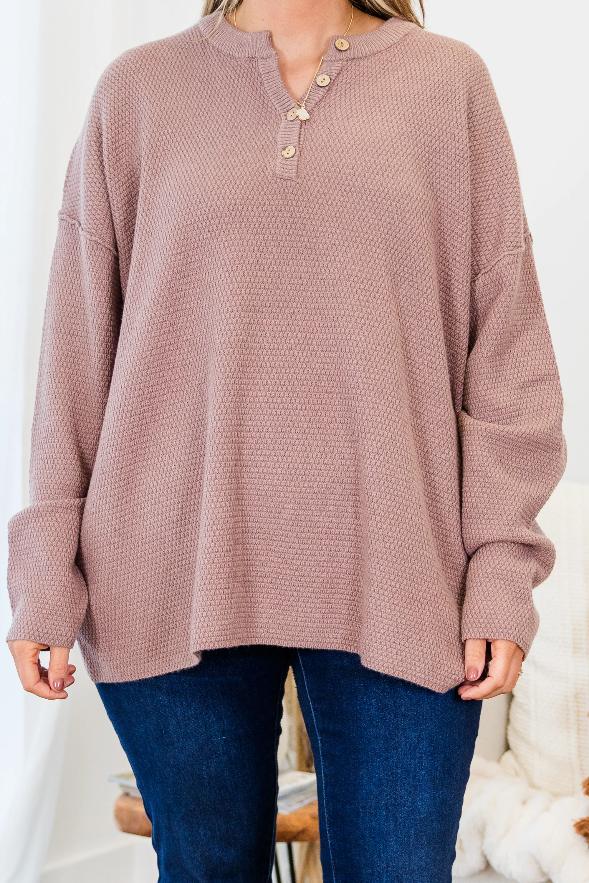 Please Take Me With You Sweater, Taupe - Giverhouse