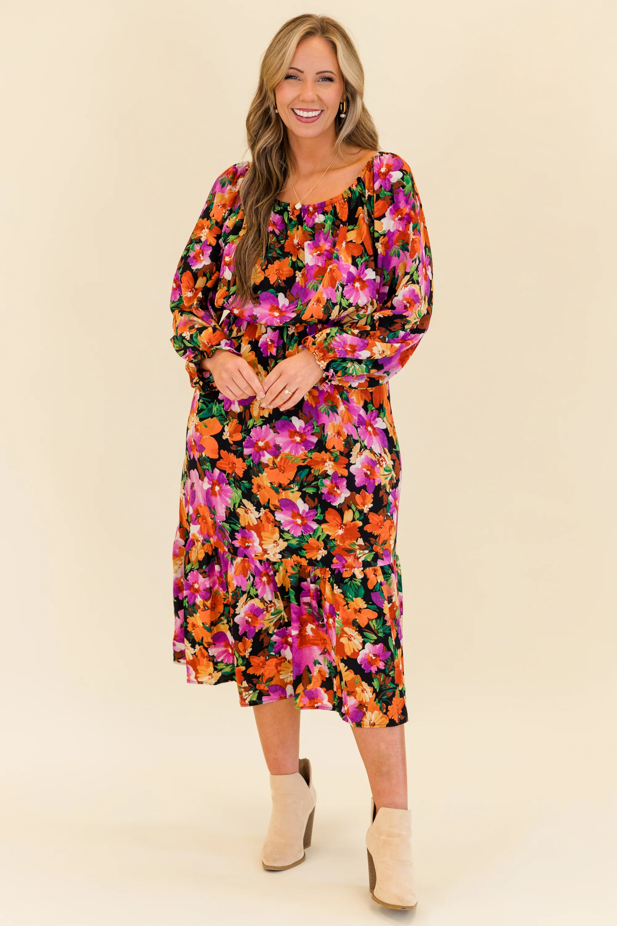 Whispers Of The Wind Dress, Black - Giverhouse