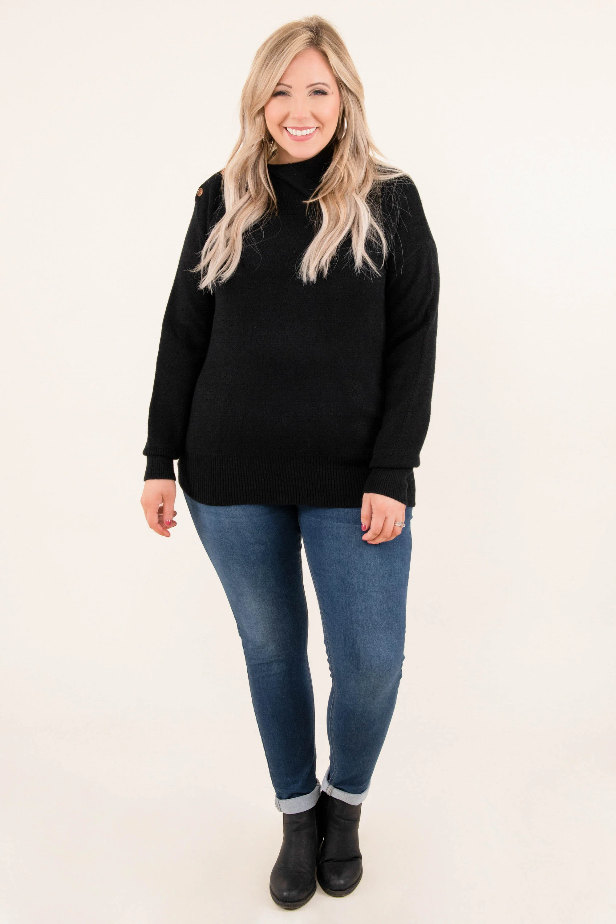 Gonna Love You Sweater, Black - Giverhouse