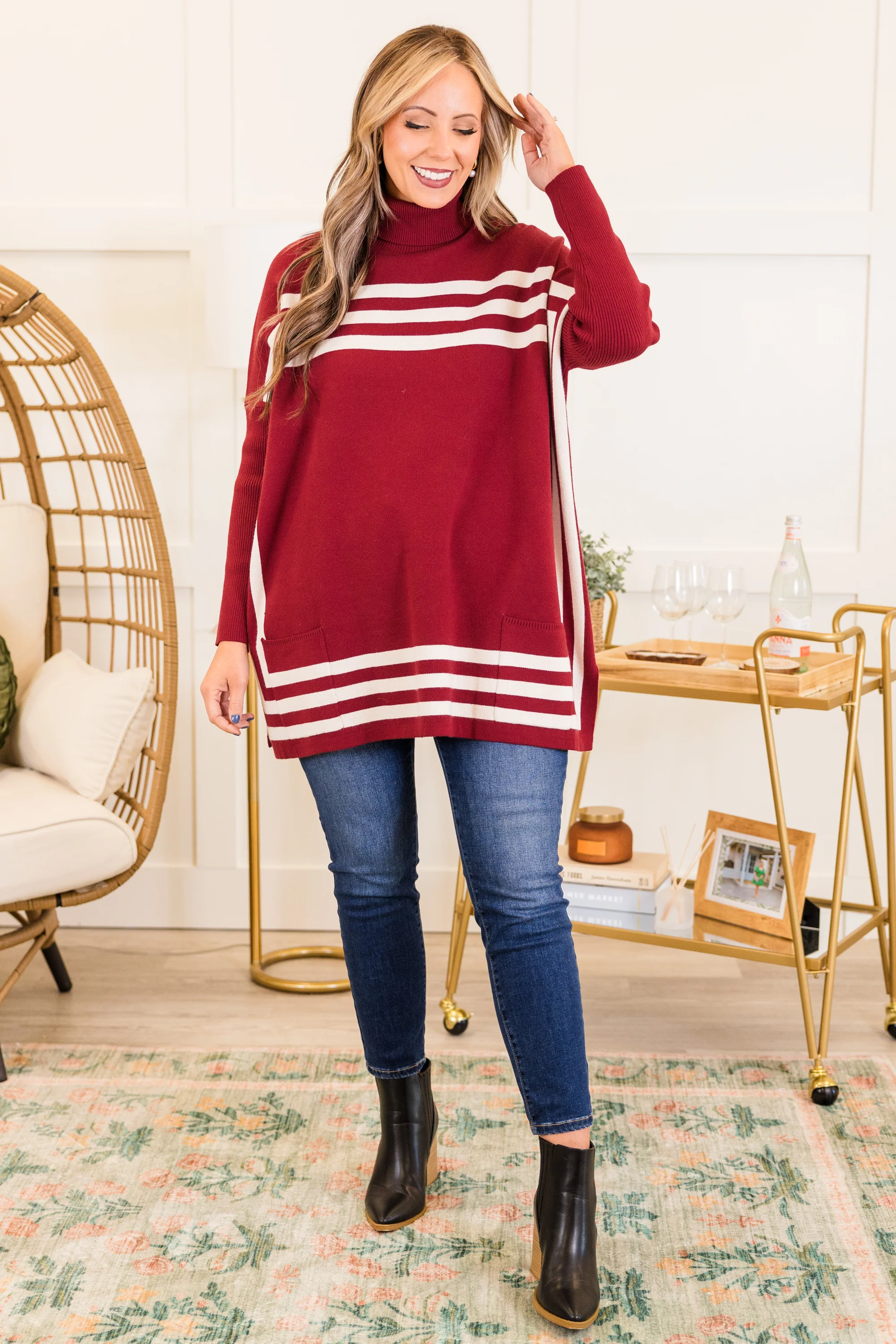 Anything For My Baby Tunic, Wine - Giverhouse