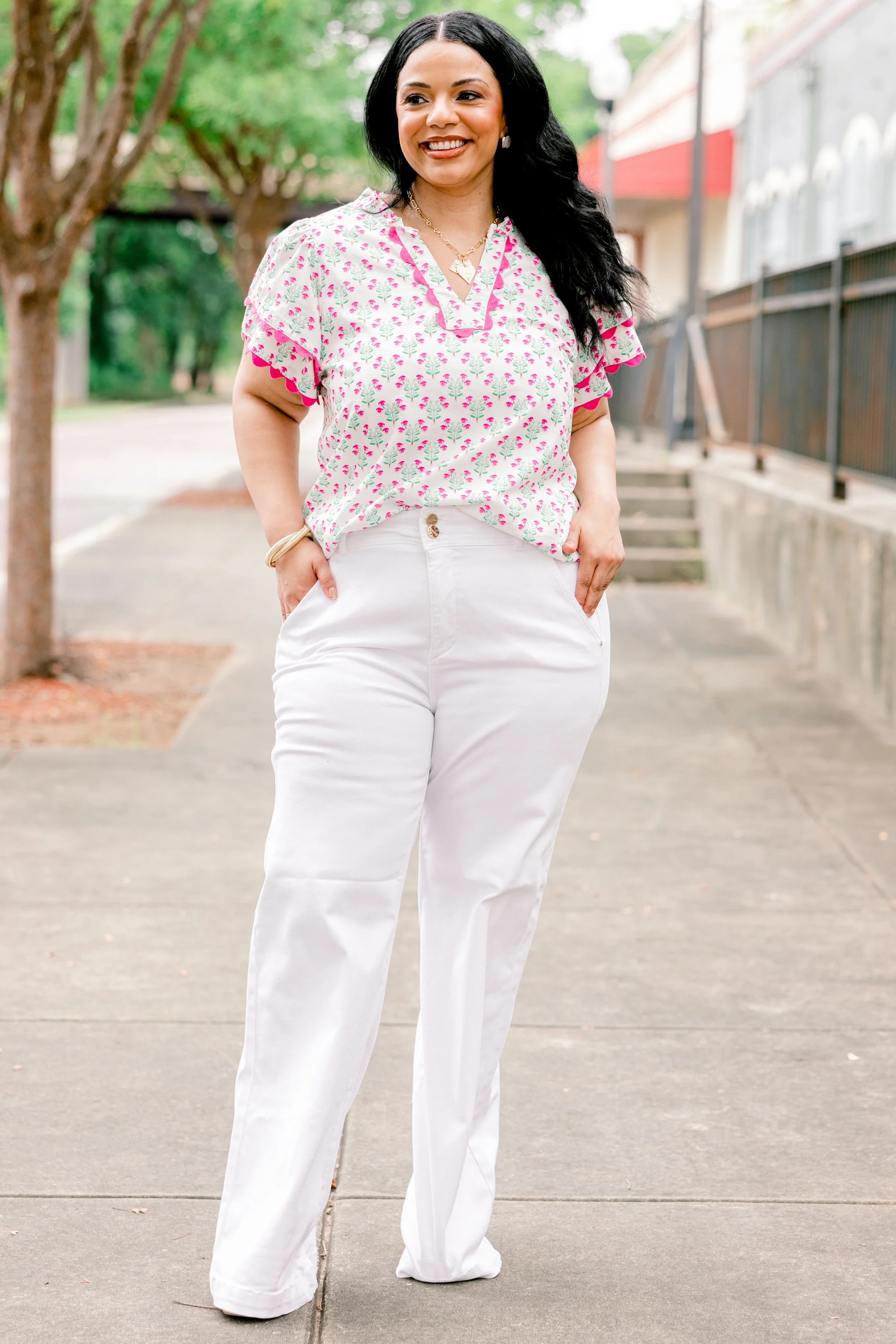 Can't Control It Jeans, White - Giverhouse