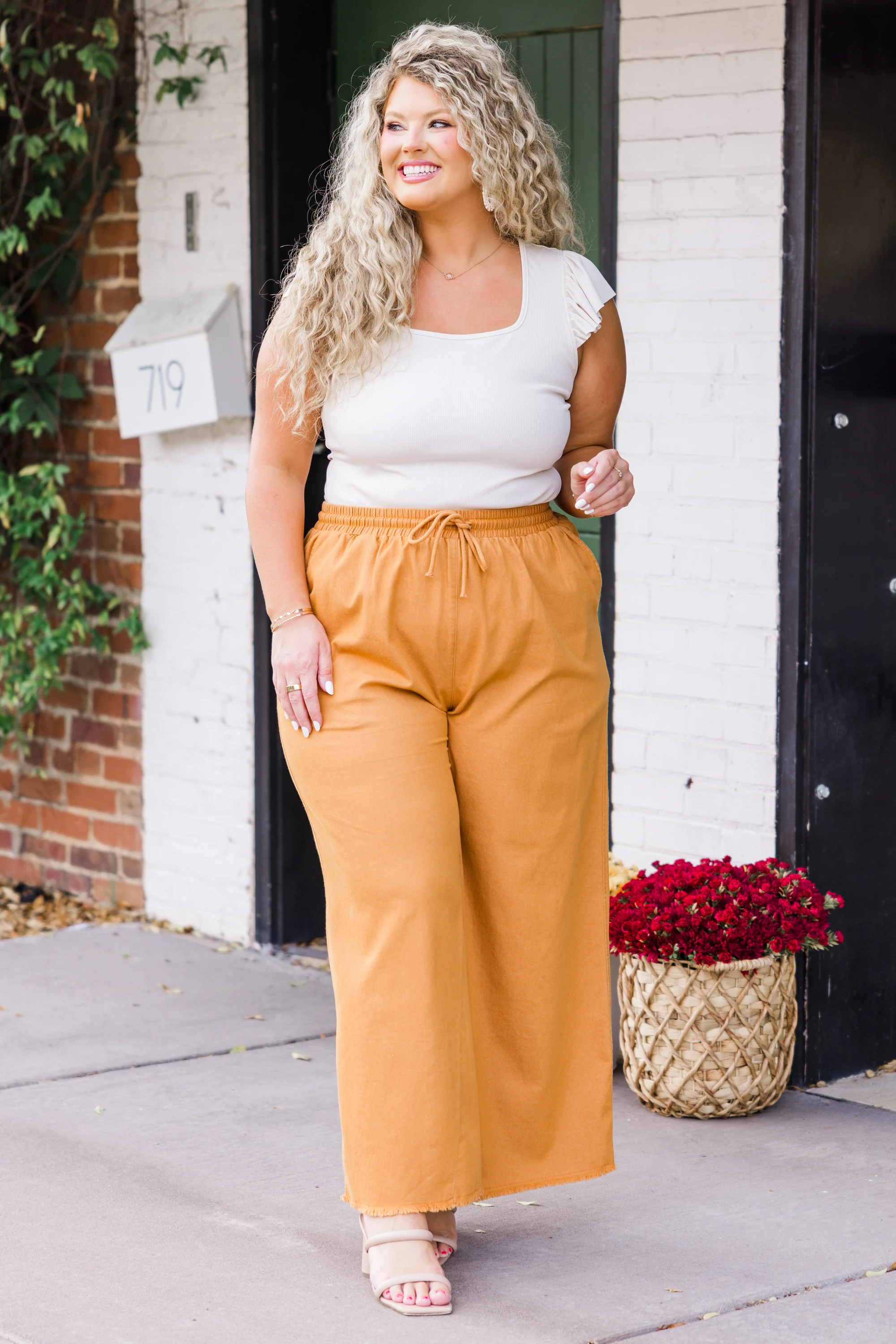 Spanish Tile Pants, Orange - Giverhouse