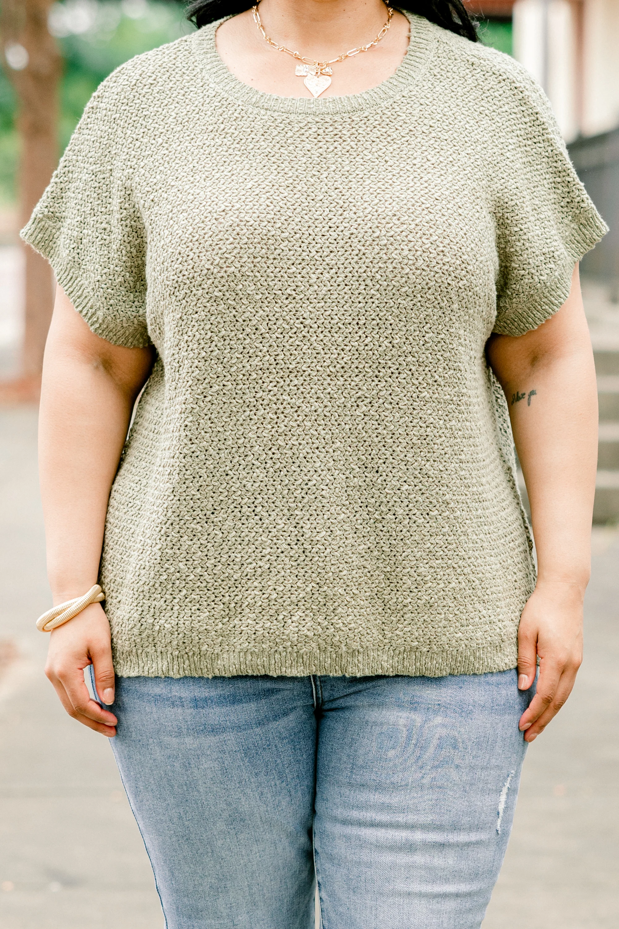 Apple Of My Eye Top, Olive - Giverhouse