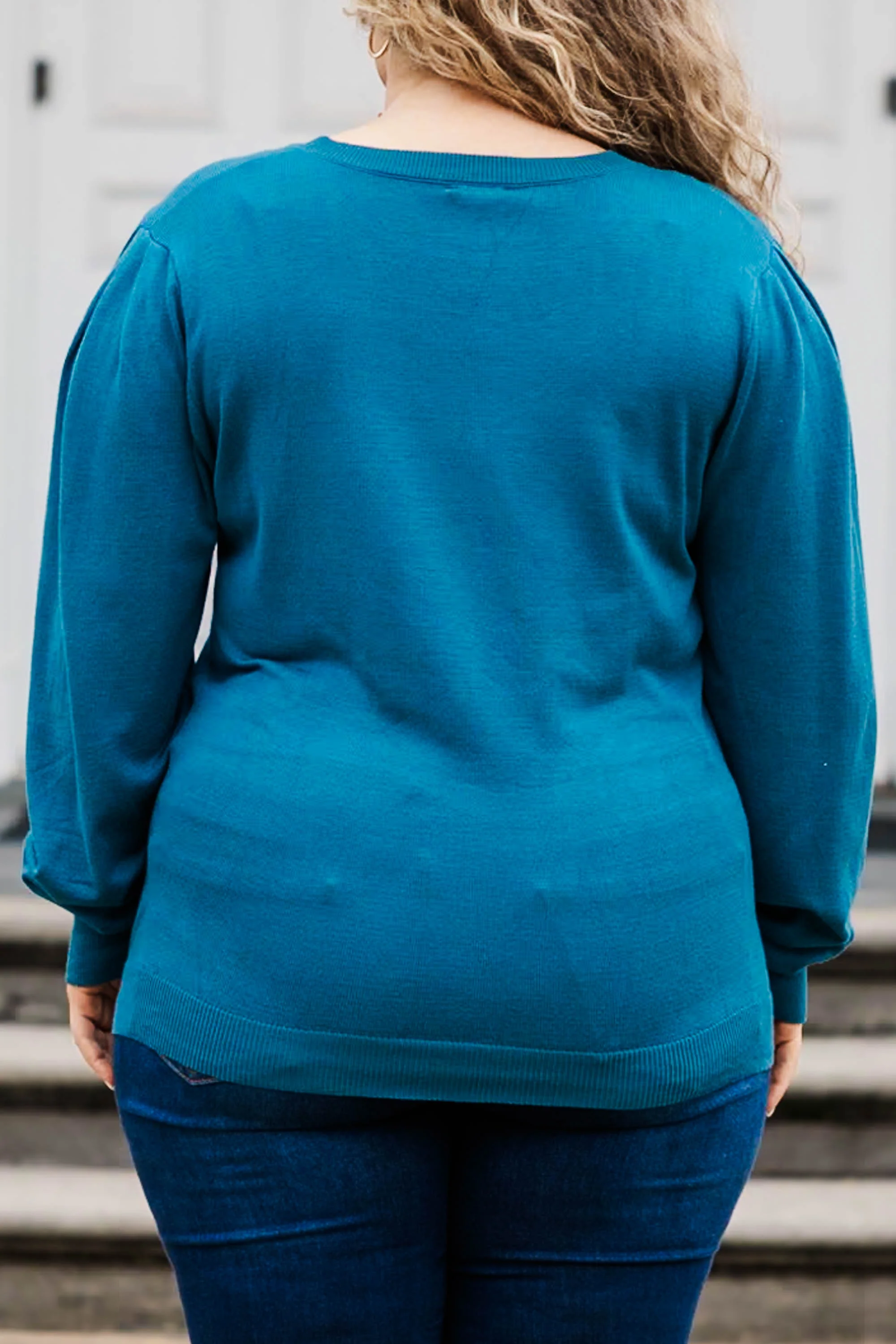 The Get Up And Go Top, Teal - Giverhouse