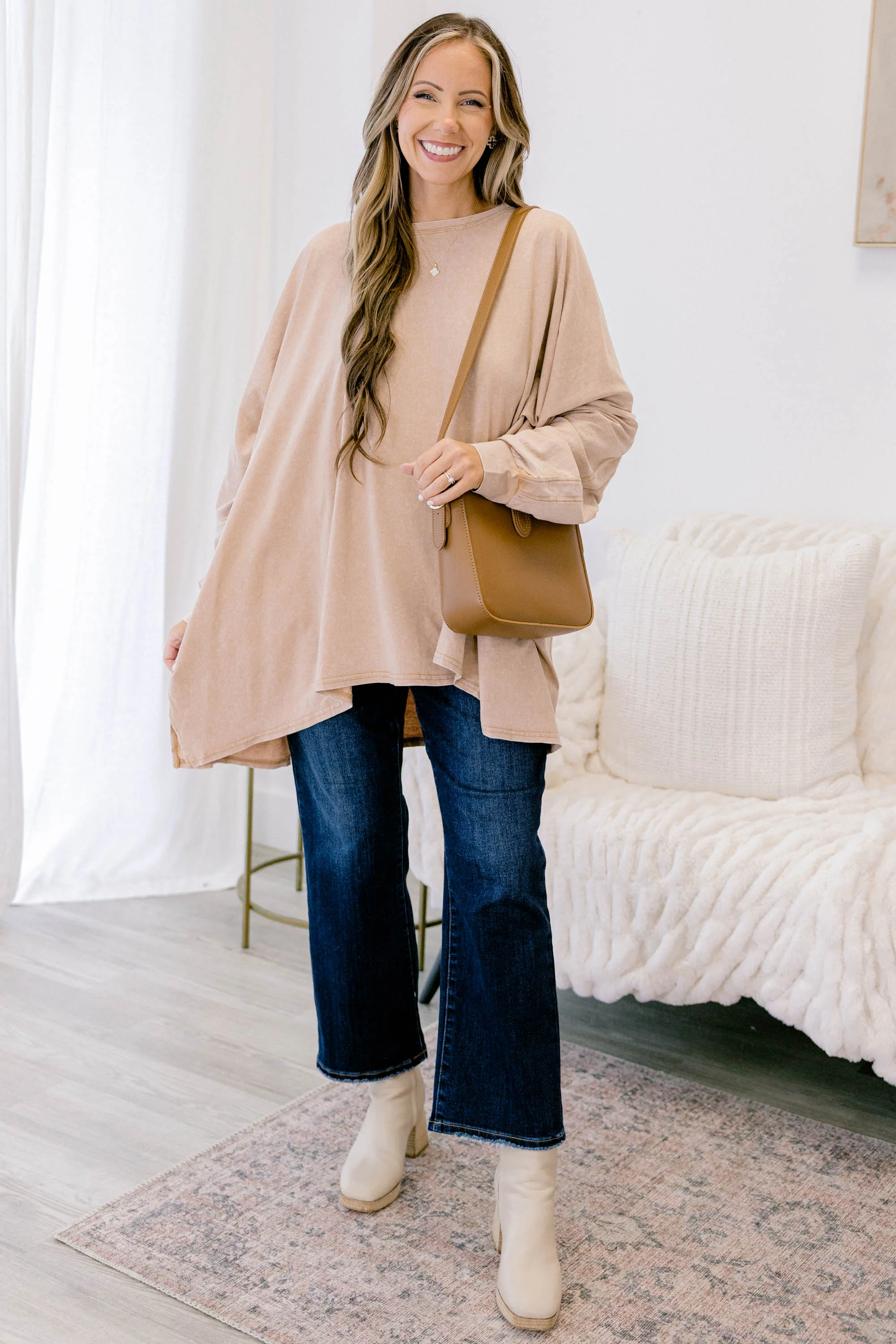 All So Nice Tunic, Sand - Giverhouse