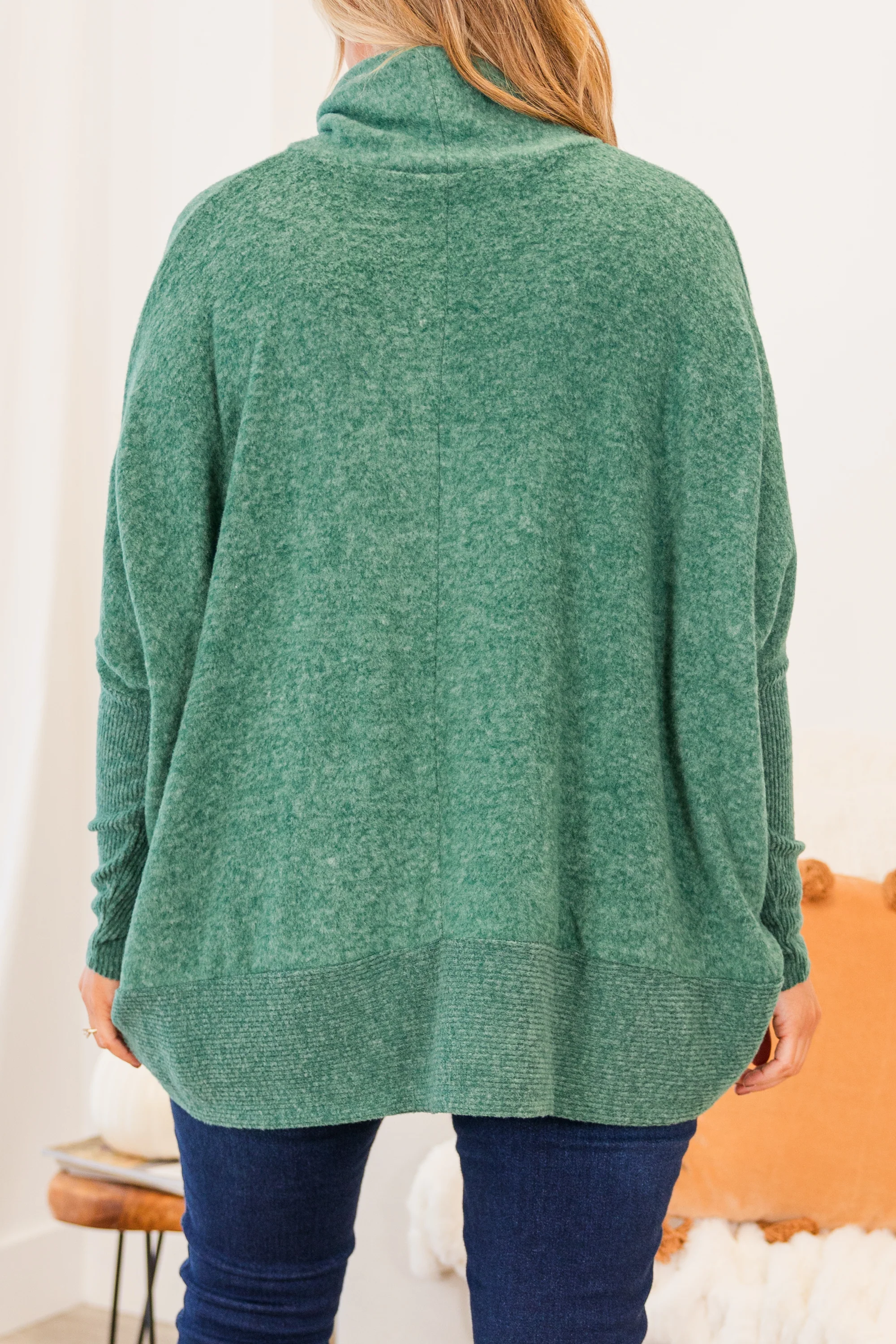 Mind Made Up On You Sweater, Dark Green - Giverhouse